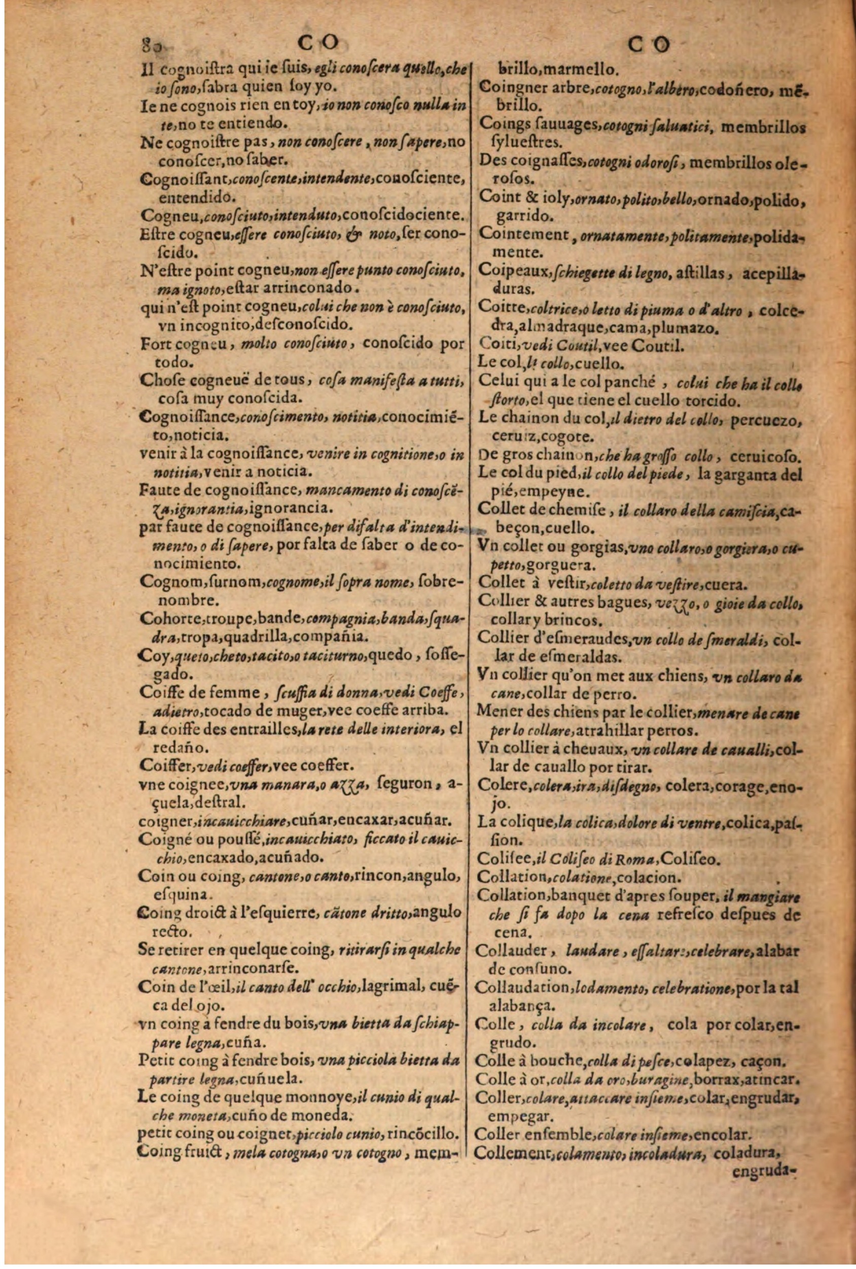 1616 - Pierre de la Rovière - Trésor des trois langues (Seconde partie) - BSB Munich