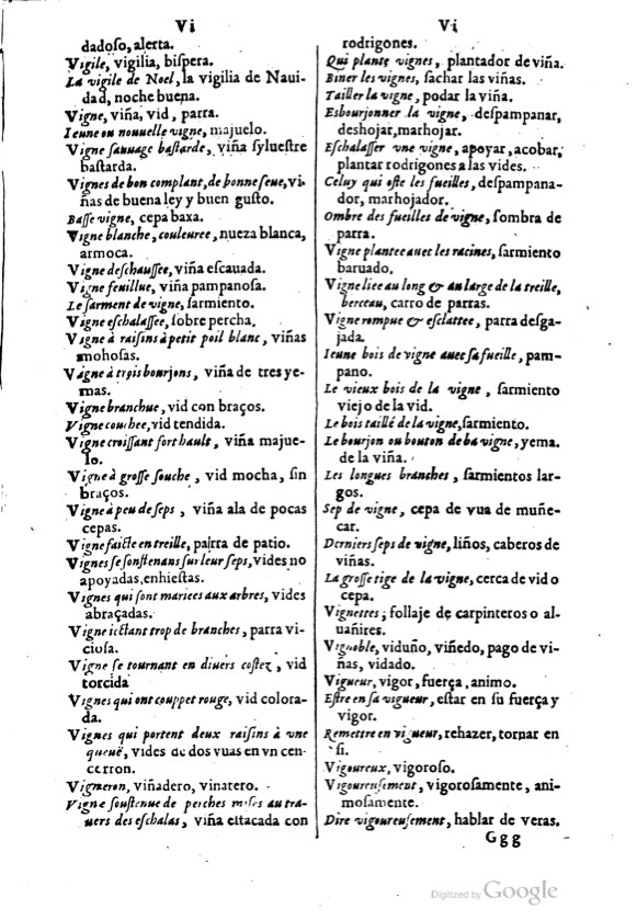 1621 - Adrian Tiffaine - Trésor des deux langues espagnole et française - BM Lyon