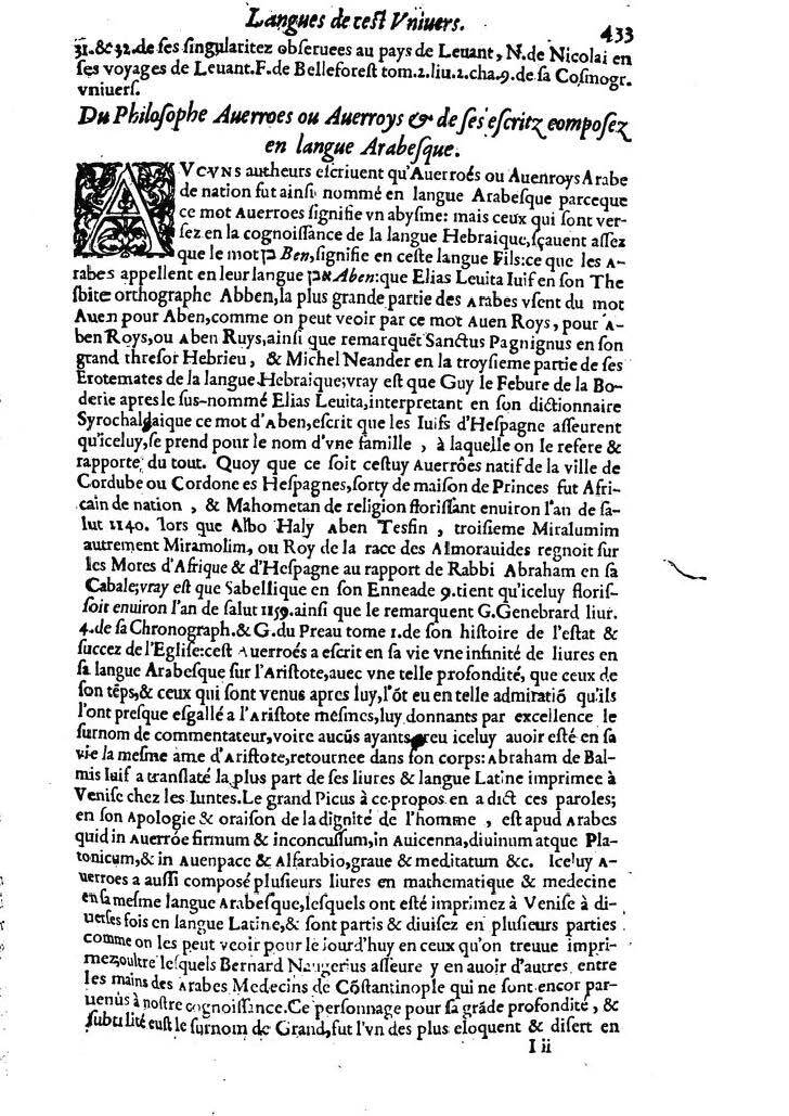 1613 - Matthieu Berjon - Trésor de l’histoire des langues de cet univers - BM Lyon