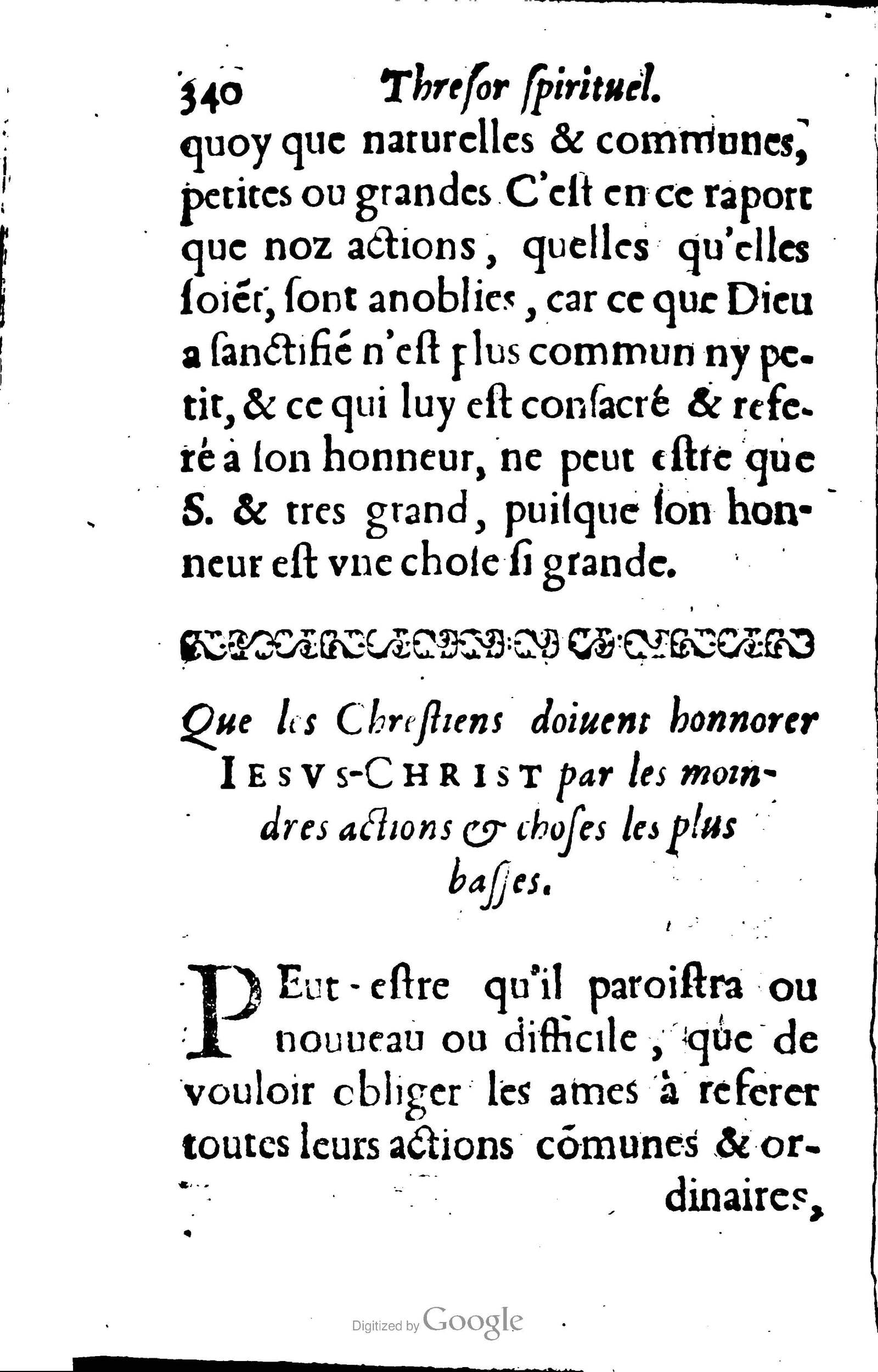 1633 - François Waudré - Trésor spirituel contenant les excellences du christianisme - BM Lyon
