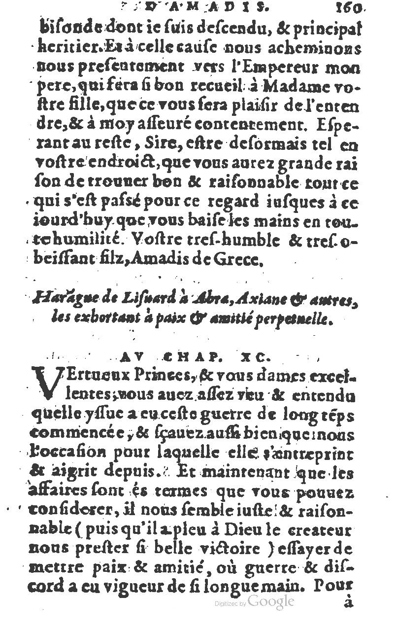 1582 - Jean Huguetan - Trésor des Amadis T. 1 - BM Lyon