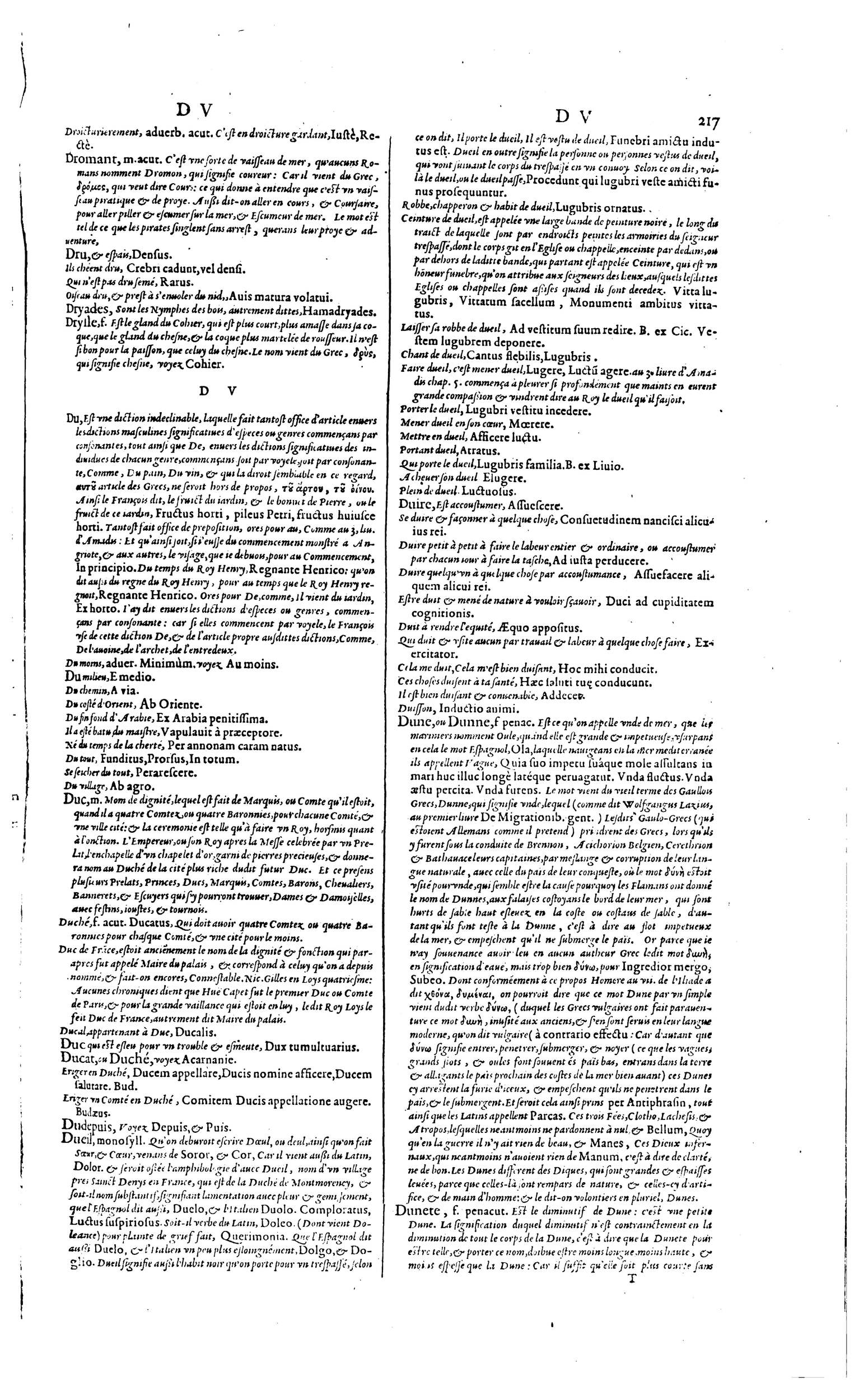 1606 - David Douceur - Trésor de la langue française - BM Lyon 1606 - David Douceur - Trésor de la langue française - BM Lyon