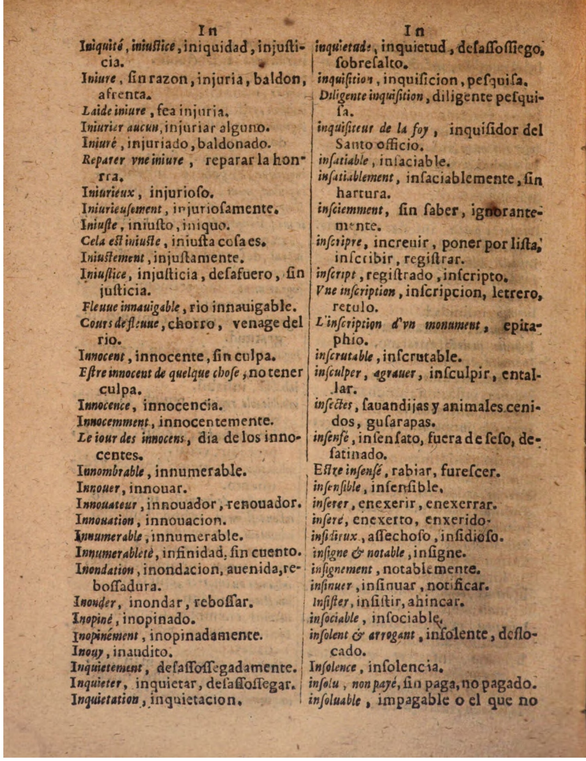 1624 - Hubert Antoine - Trésor des deux langues espagnole et française (Seconde partie) - BSB Munich