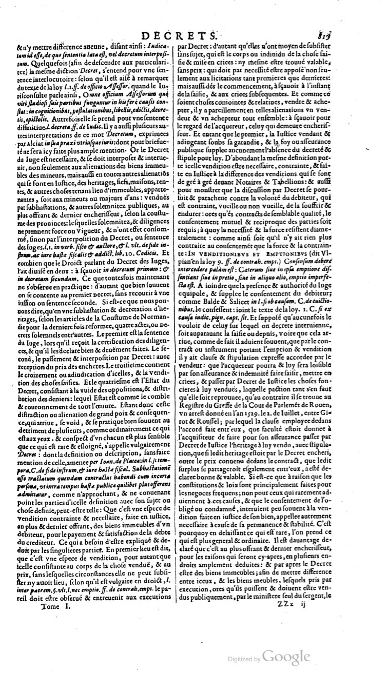 1629 - Veuve Nicolas Buon - Trésor du droit français (21754 T. 1) - BM Lyon