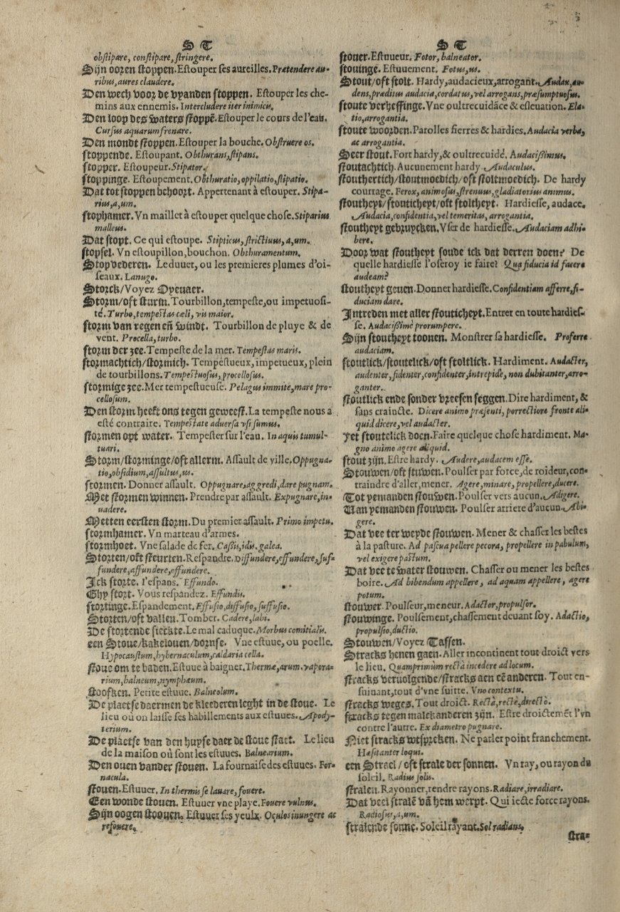 1573 - Christophe Plantin - Trésor du langage bas-allemand - Greifswald