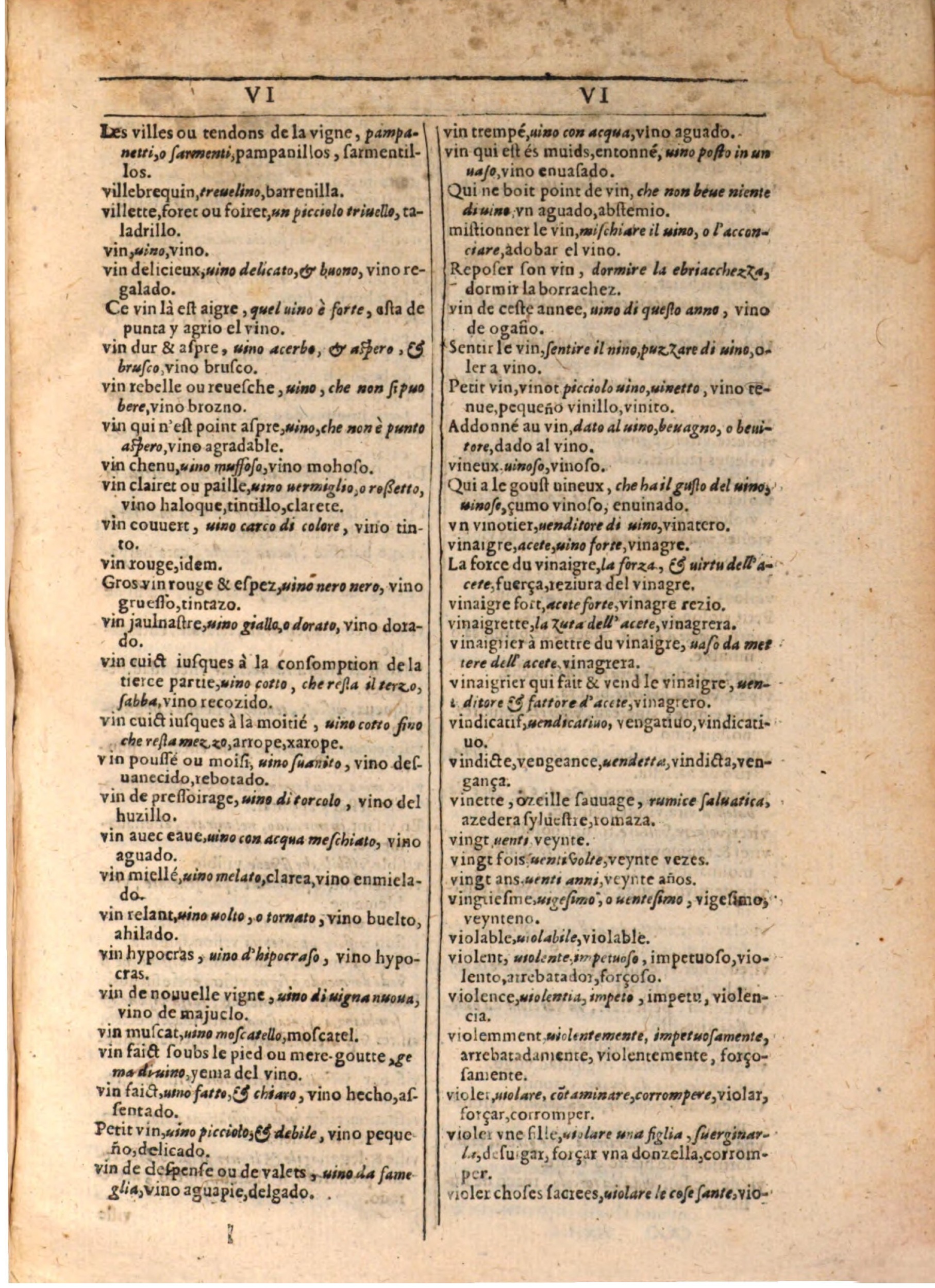 1609 - Philippe Albert et Alexandre Pernet - Trésor des trois langues française, italienne et espagnole (Seconde partie) - BSB Munich 1609 - Philippe Albert et Alexandre Pernet - Trésor des trois langues française, italienne et espagnole (Seconde partie) - BSB Munich