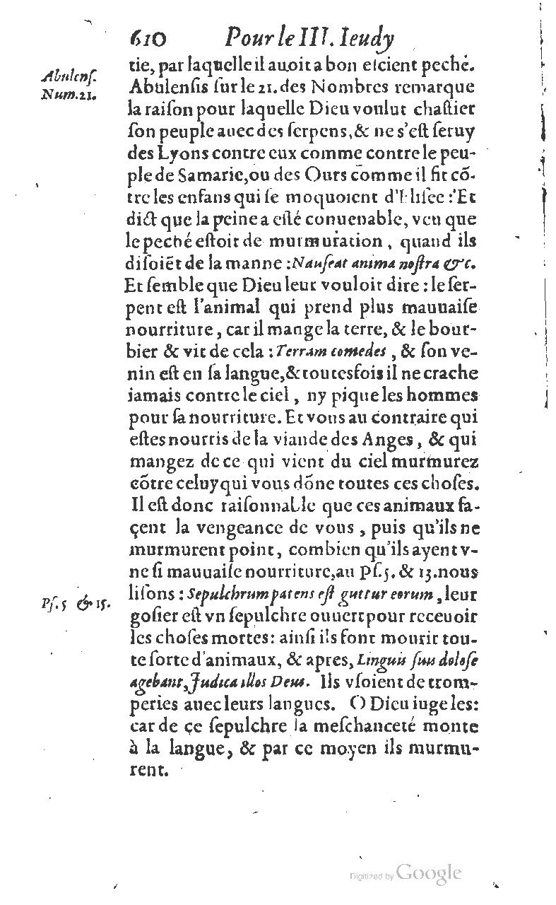 1607 - Nicolas Du Fossé - Trésor quadragésimal - T 01 - BM Lyon