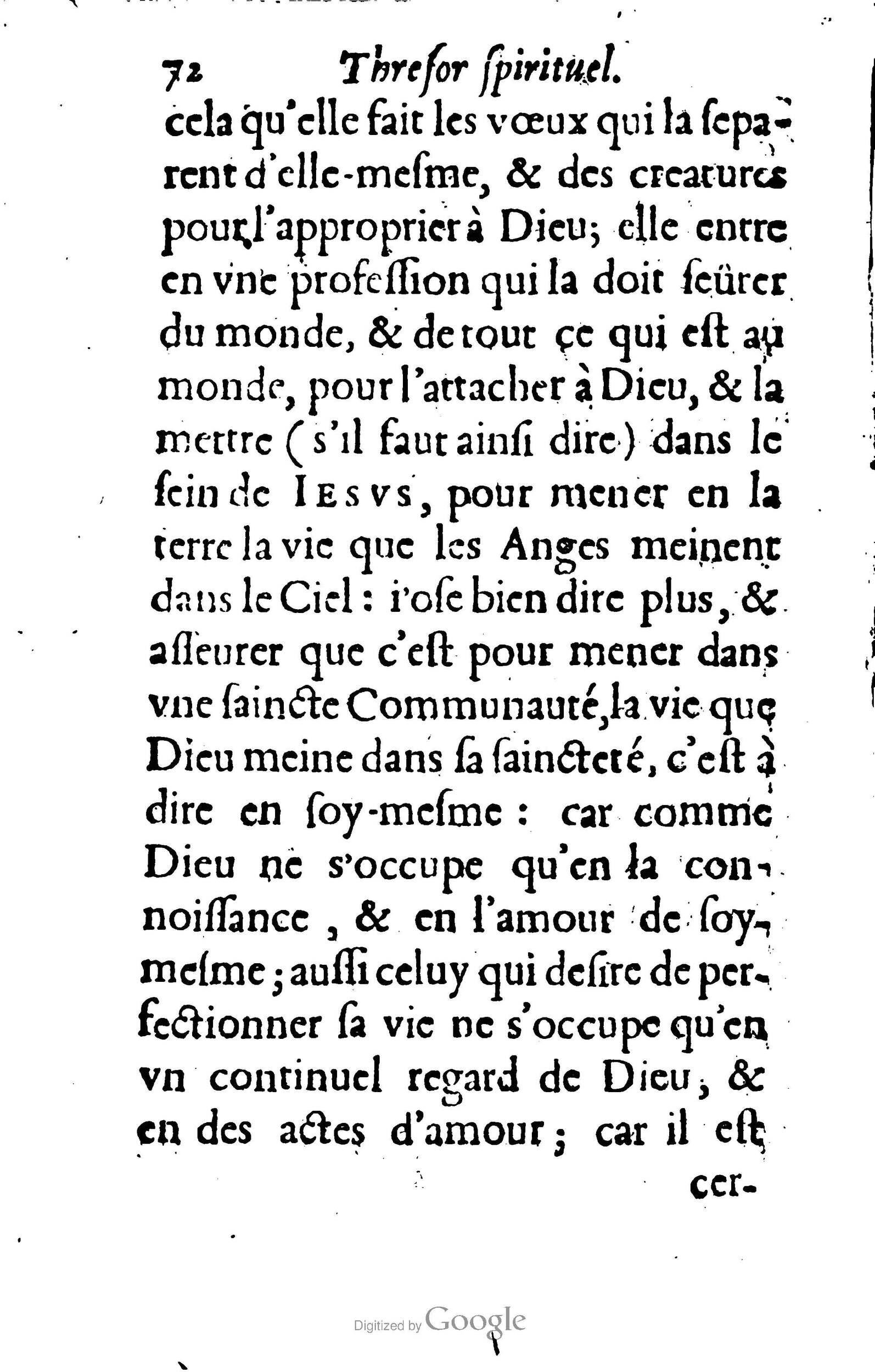 1633 - François Waudré - Trésor spirituel contenant les excellences du christianisme - BM Lyon