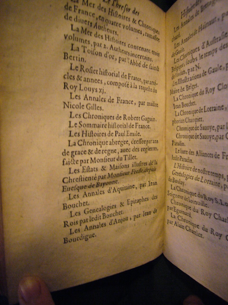 1630 - Jean Corrozet - Trésor des histoires de France - BnF