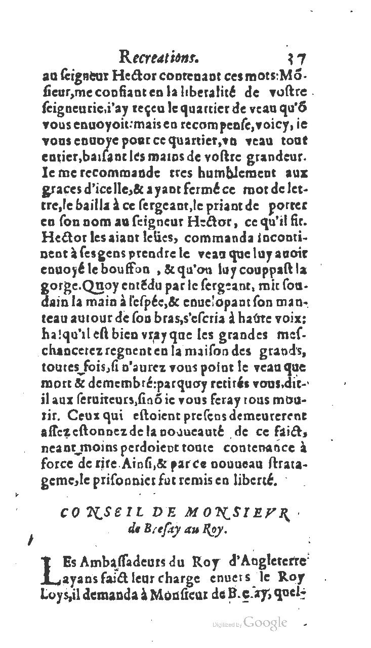 1611 - Jean Osmont - Trésor des récréations - BSB Munich