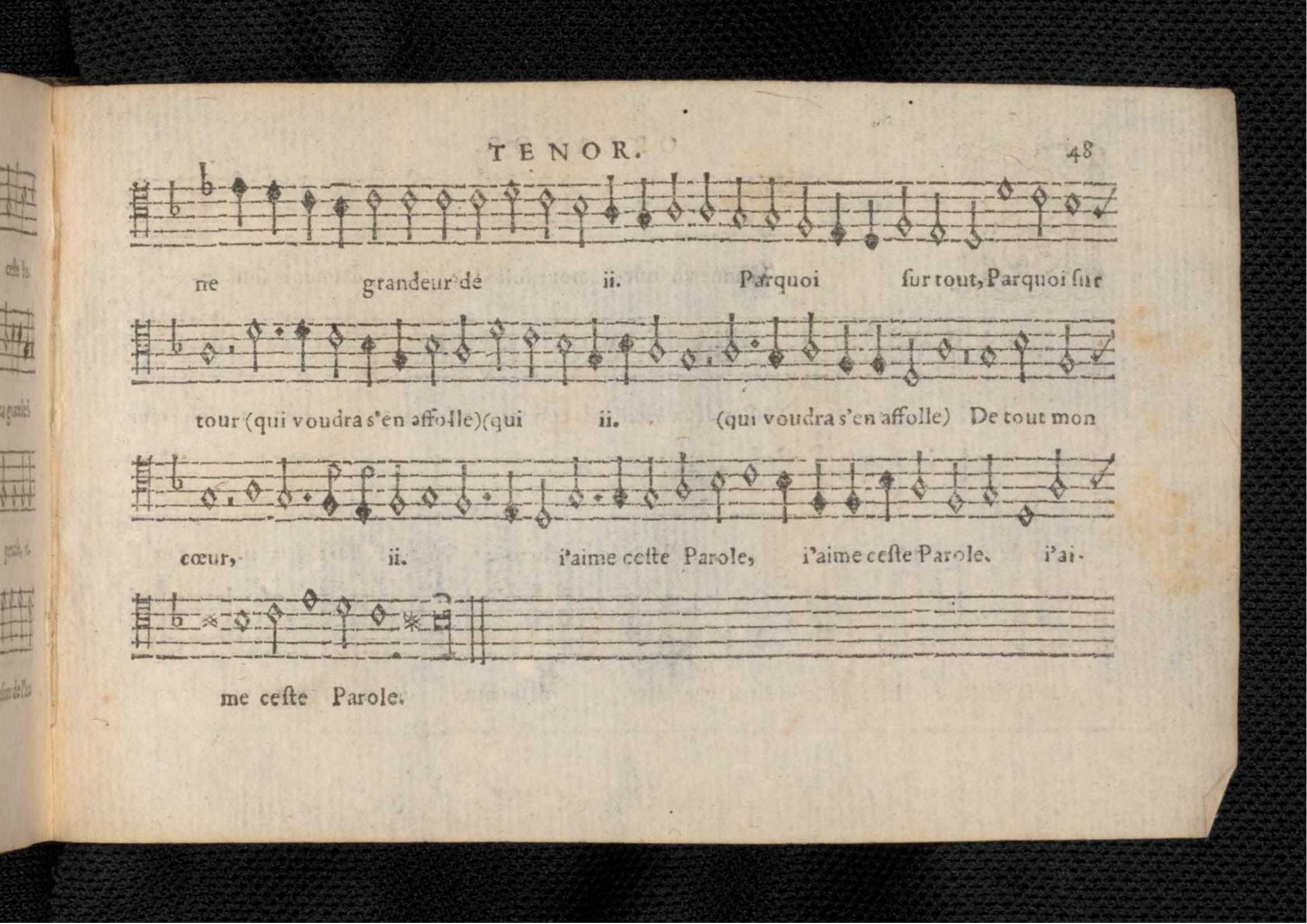 1576 - [Pierre de Saint-André] - Trésor de musique d’Orlande de Lassus Tenor - KBR Bruxelles