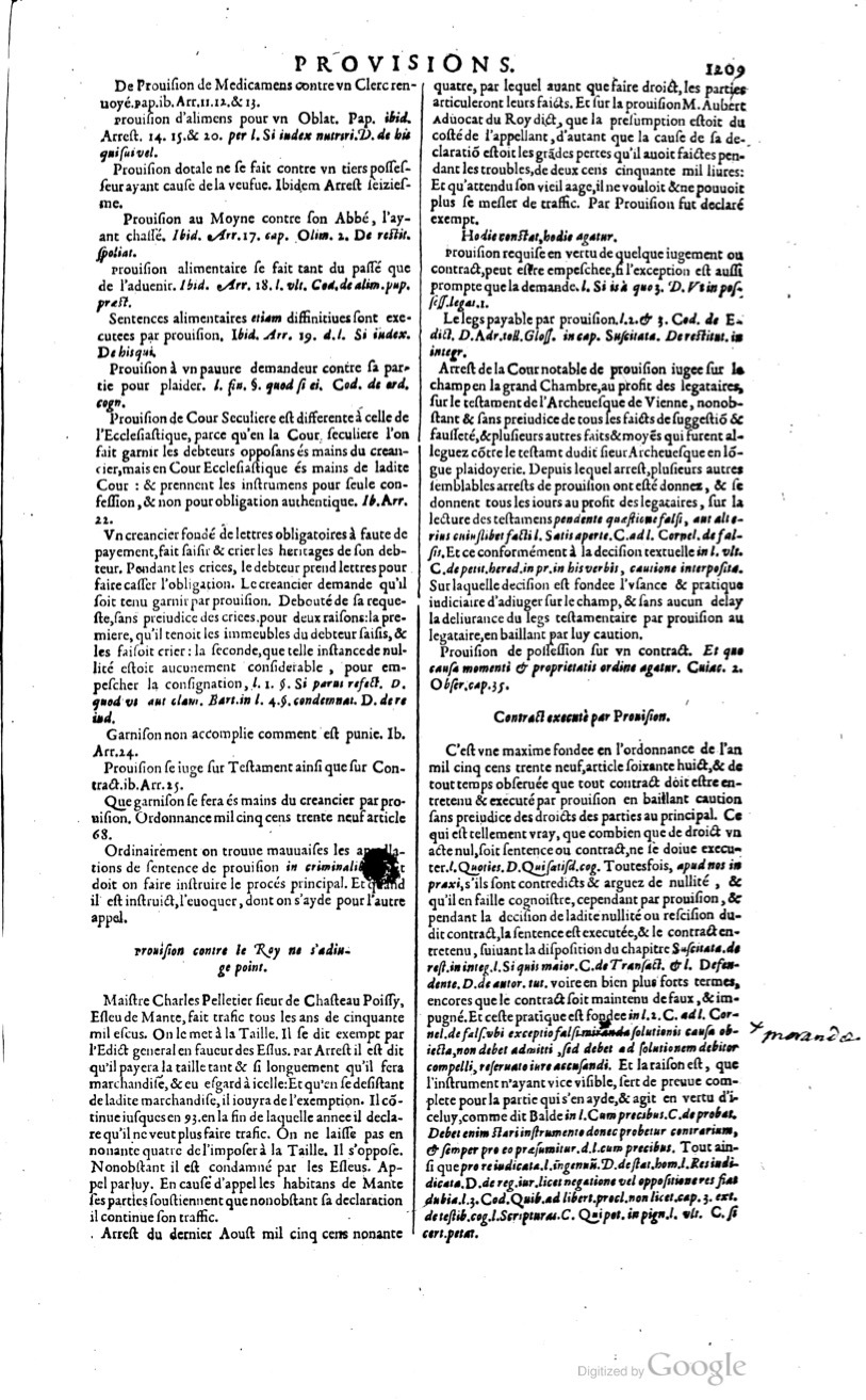 1629 - Veuve Nicolas Buon - Trésor du droit français (29620 T. 2) - BM Lyon