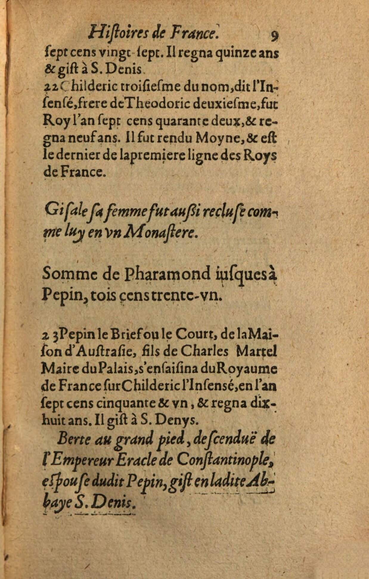 1639 - Jean Corrozet - Trésor des histoires de France - BSB Munich 1639 - Jean Corrozet - Trésor des histoires de France - BSB Munich