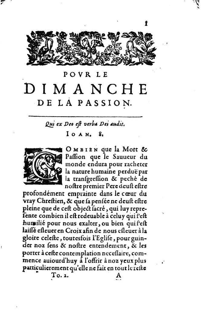 1607 - Nicolas Du Fossé - Trésor quadragésimal - T 02 - BM Lyon