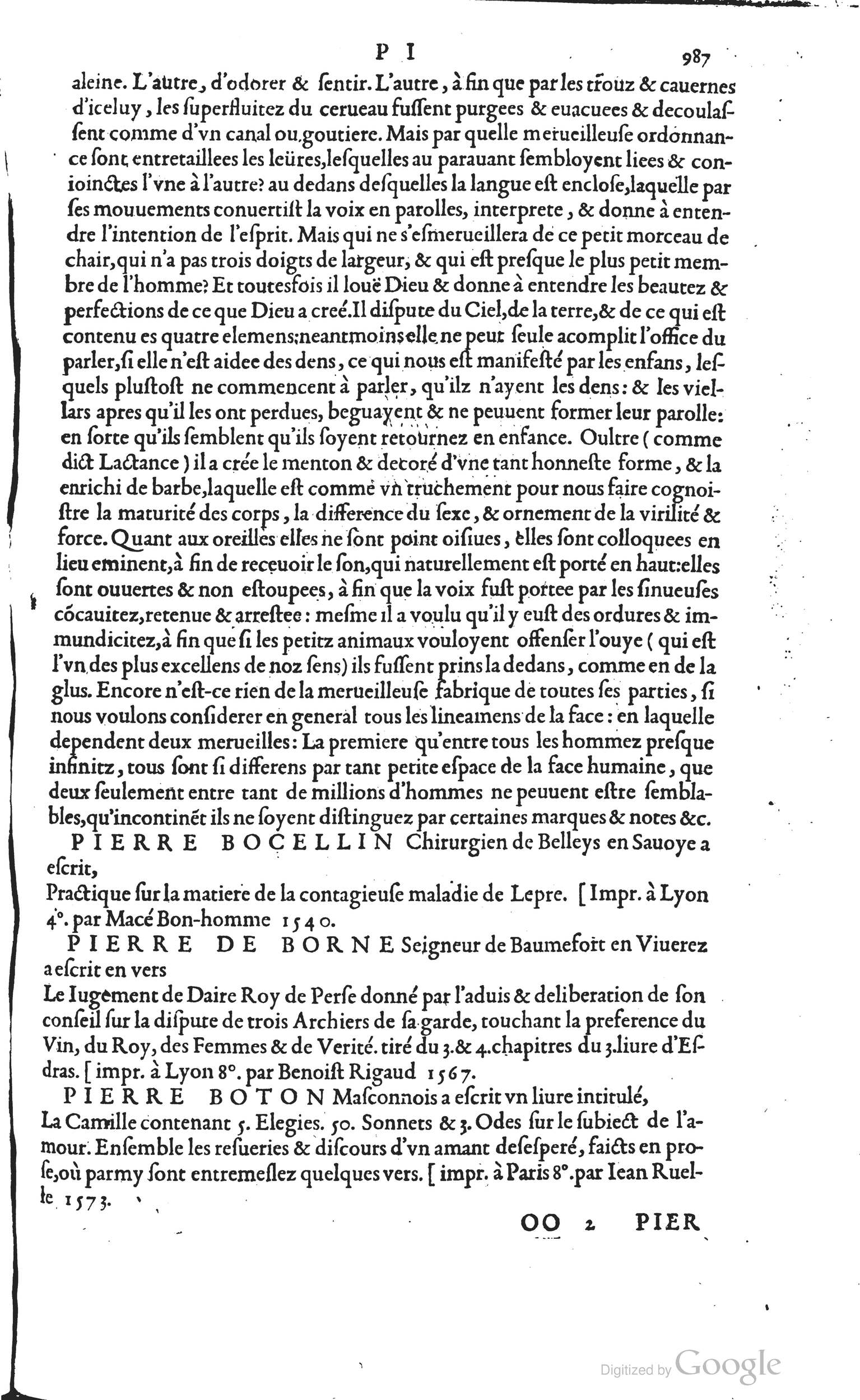 1585 - Barthélemy Honorat - Bibliothèques françaises - BSB Munich
