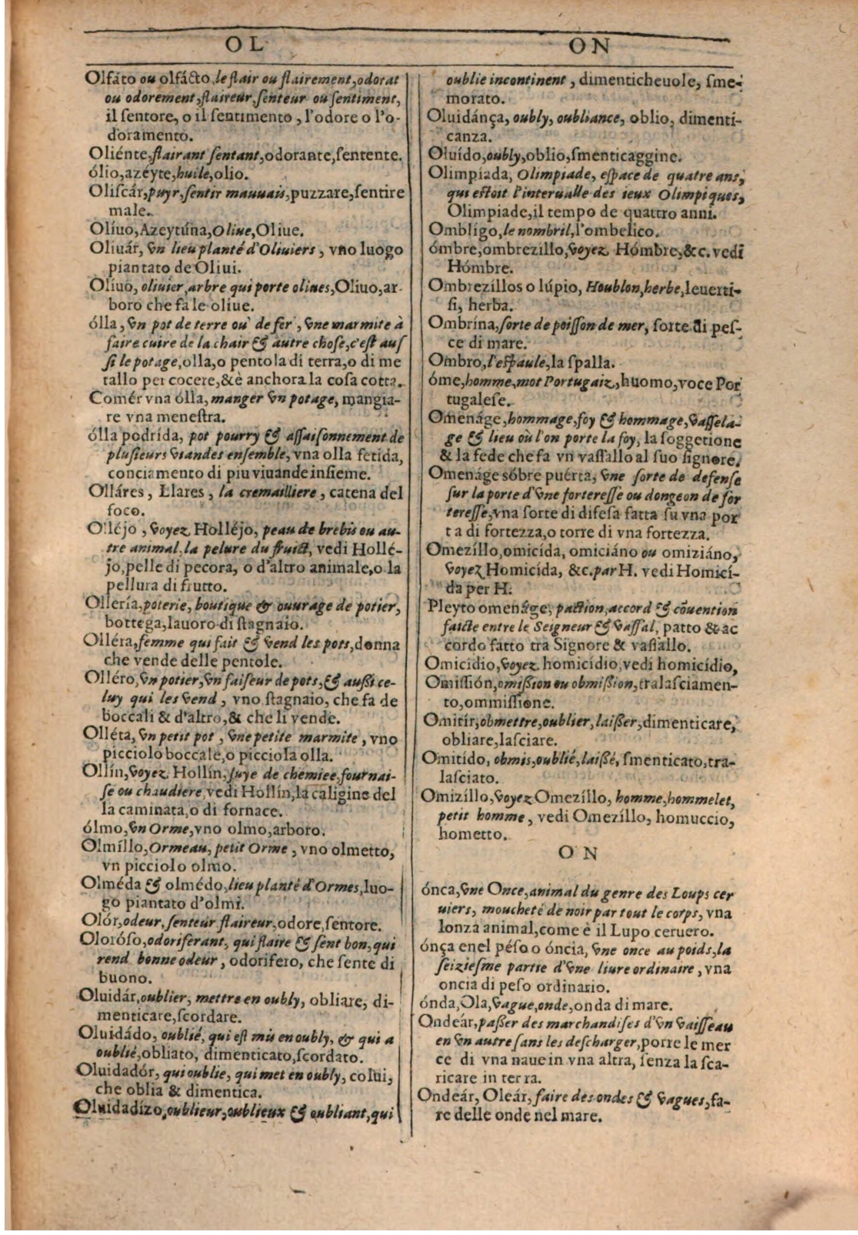 1609 - Philippe Albert et Alexandre Pernet - Trésor des trois langues française, italienne et espagnole (Première partie) - BSB Munich 1609 - Philippe Albert et Alexandre Pernet - Trésor des trois langues française, italienne et espagnole (Première partie) - BSB Munich