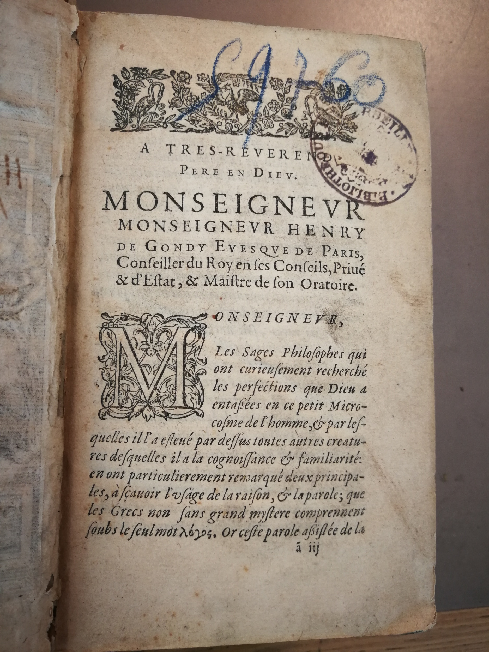 1607 - Nicolas Du Fossé - Trésor quadragésimal - BM Marseille