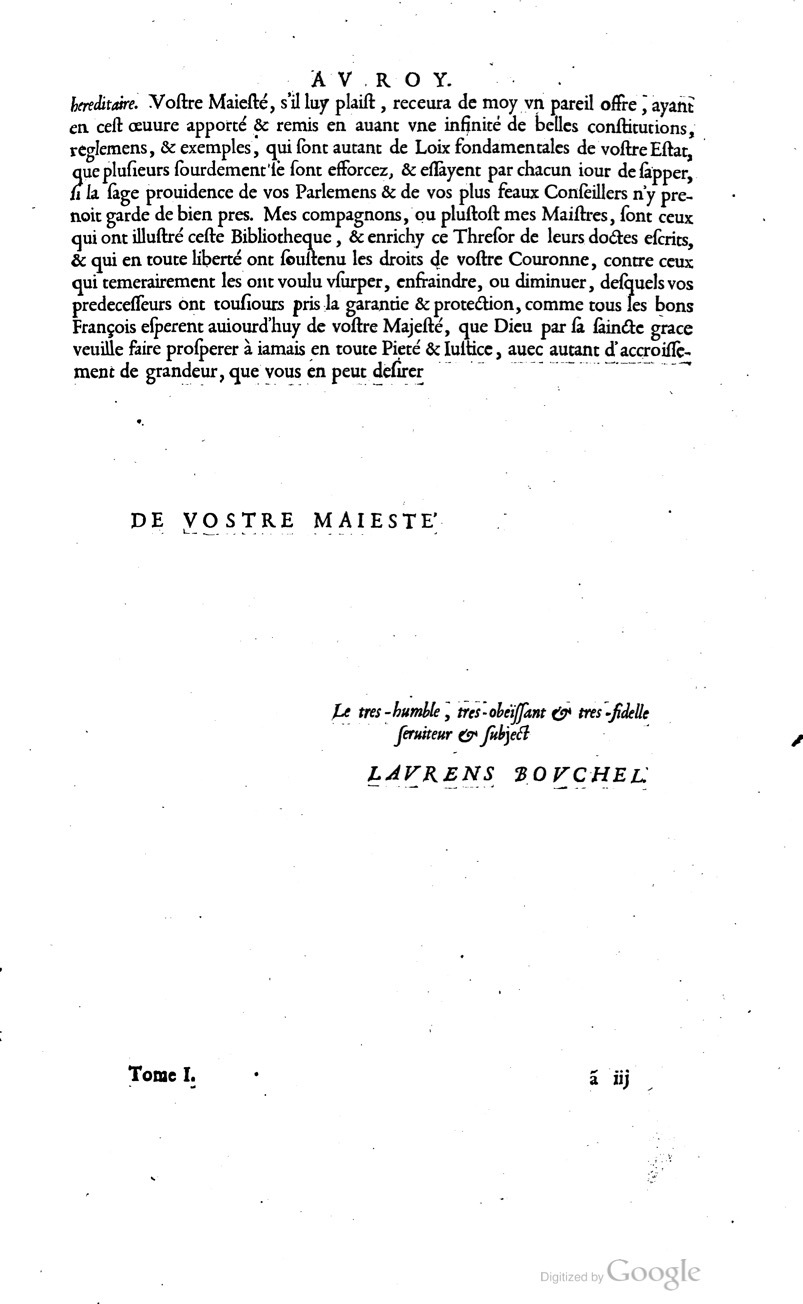 1629 - Veuve Nicolas Buon - Trésor du droit français (21754 T. 1) - BM Lyon 1629 - Veuve Nicolas Buon - Trésor du droit français (21754 T. 1) - BM Lyon