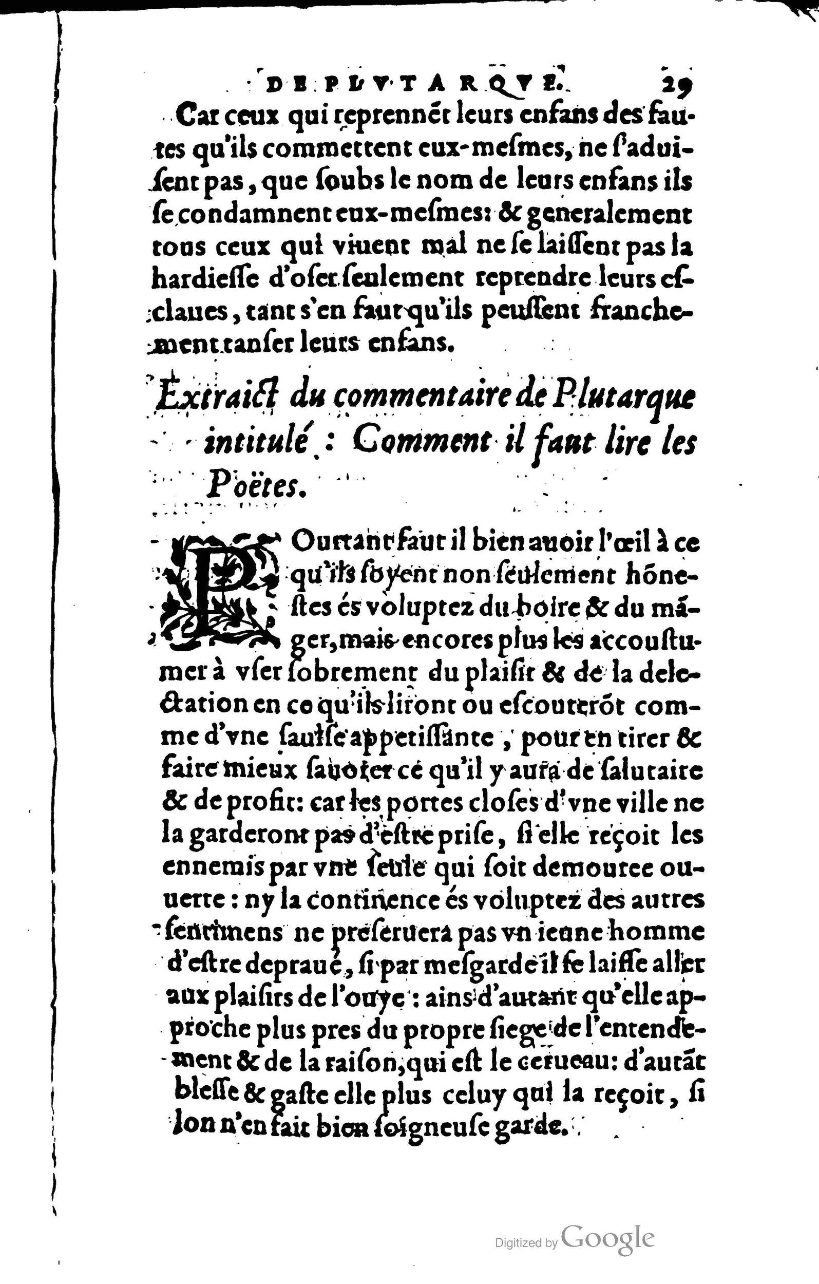 1578 - Jean Poupy - Trésor des morales de Plutarque - BSB Munich