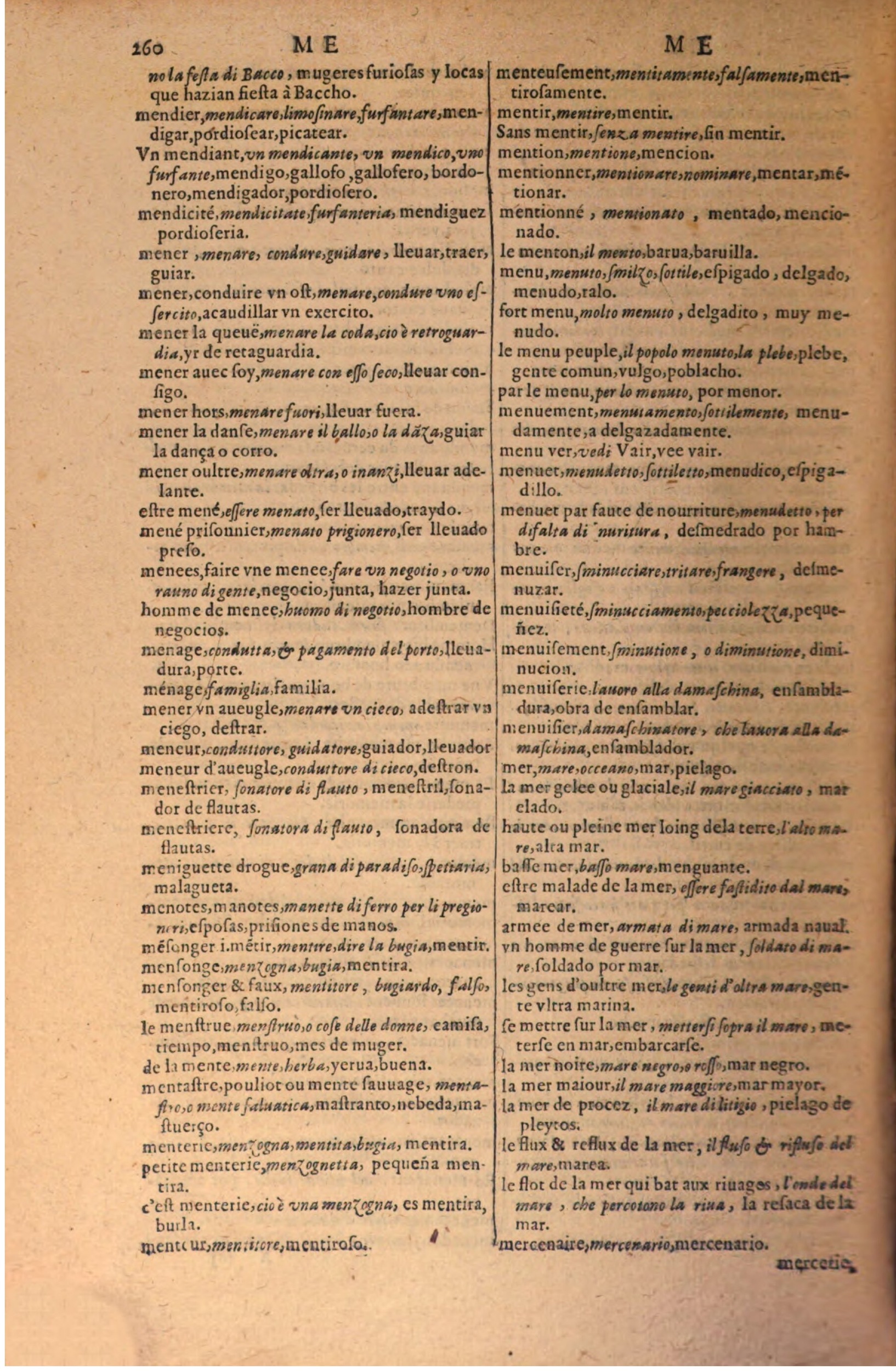 1616 - Pierre de la Rovière - Trésor des trois langues (Seconde partie) - BSB Munich