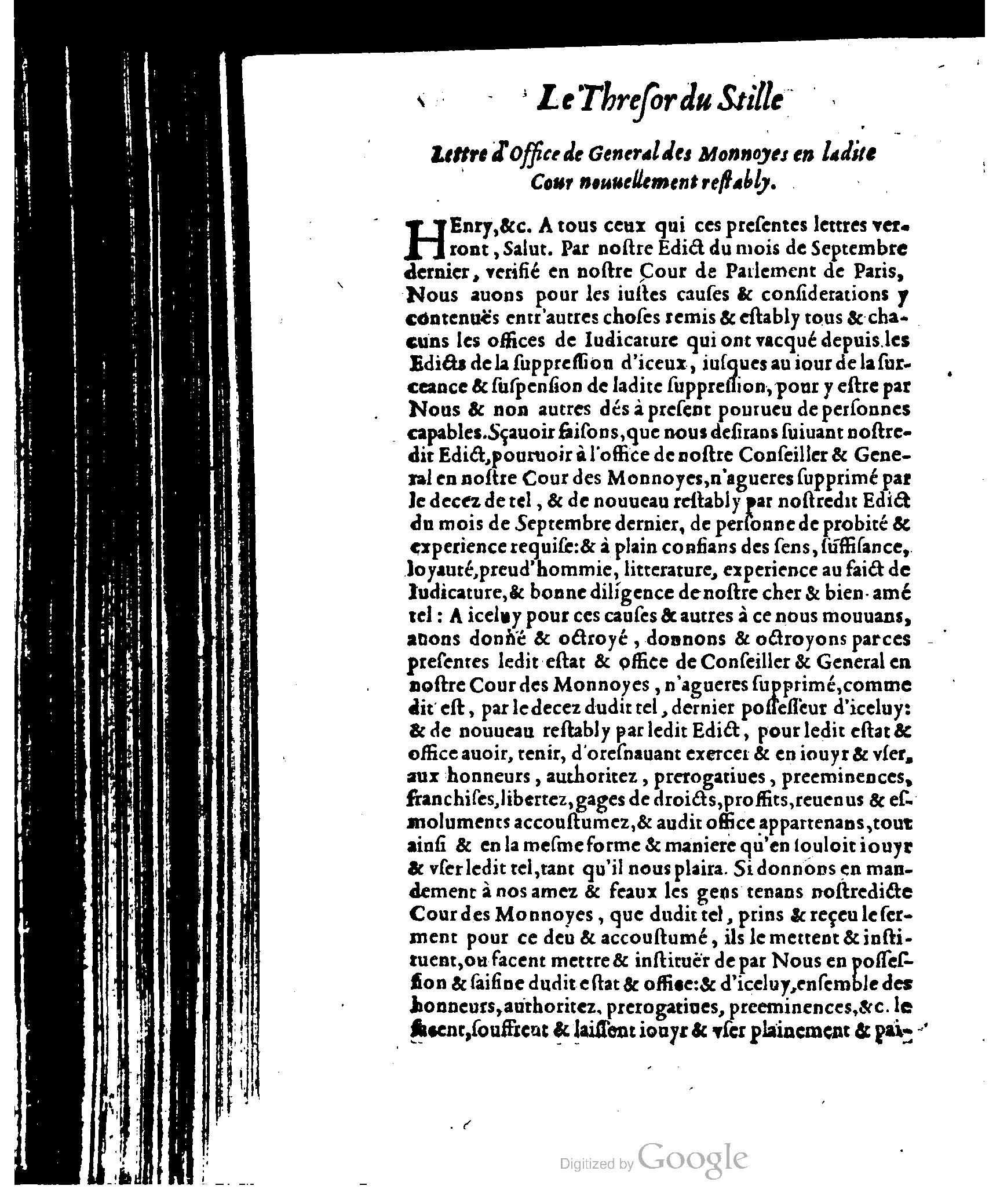 1614 - Jean Richer - Trésor du nouveau style et protocole de la chancellerie de France - BSB Munich 1614 - Jean Richer - Trésor du nouveau style et protocole de la chancellerie de France - BSB Munich