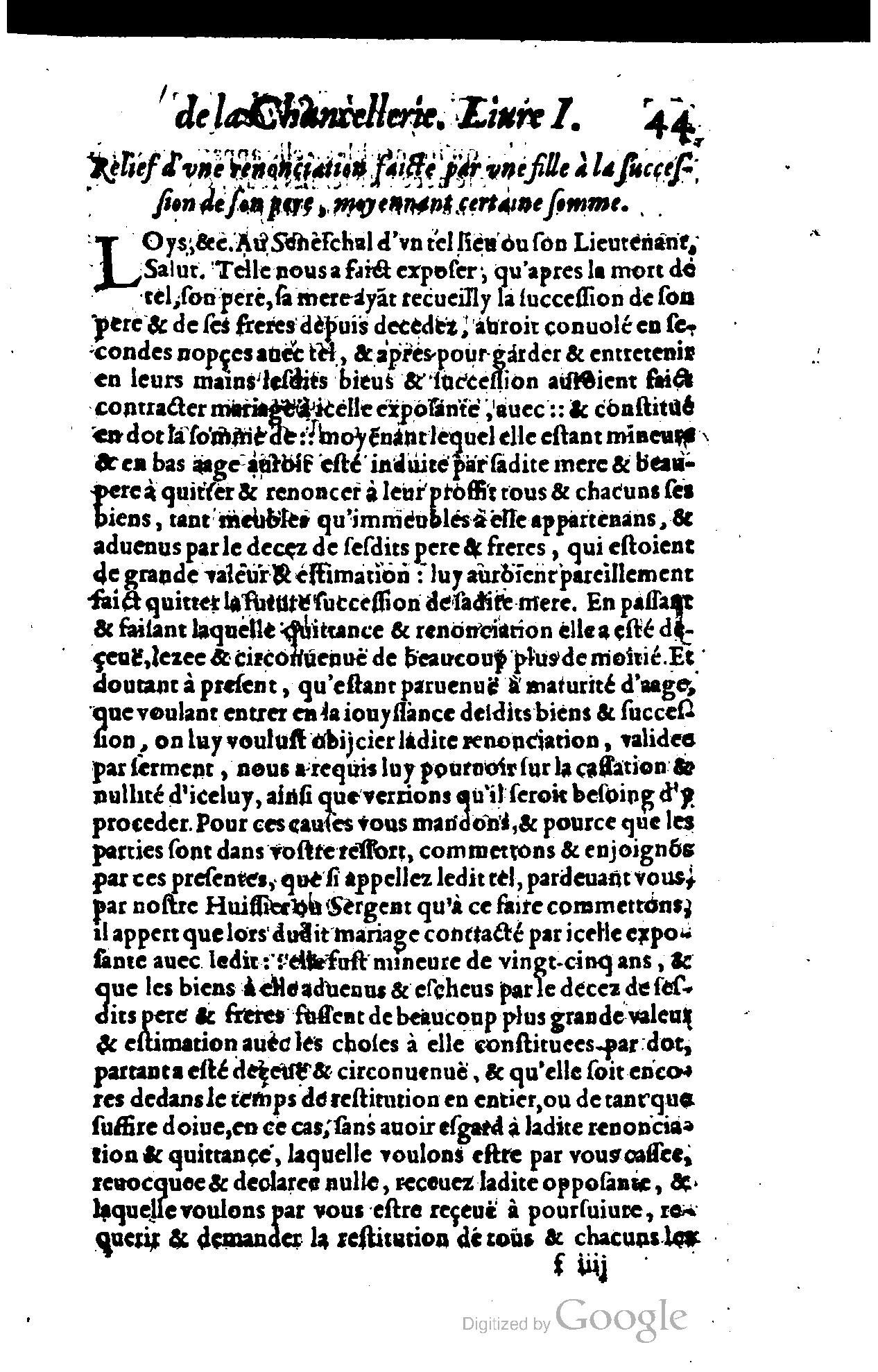 1614 - Jean Richer - Trésor du nouveau style et protocole de la chancellerie de France - BSB Munich