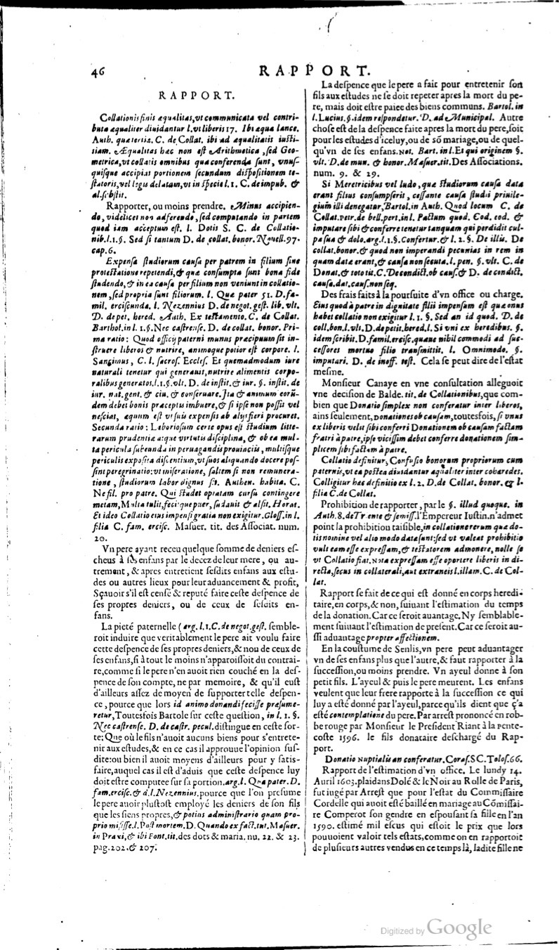 1629 - Veuve Nicolas Buon - Trésor du droit français (21754 T. 3) - BM Lyon