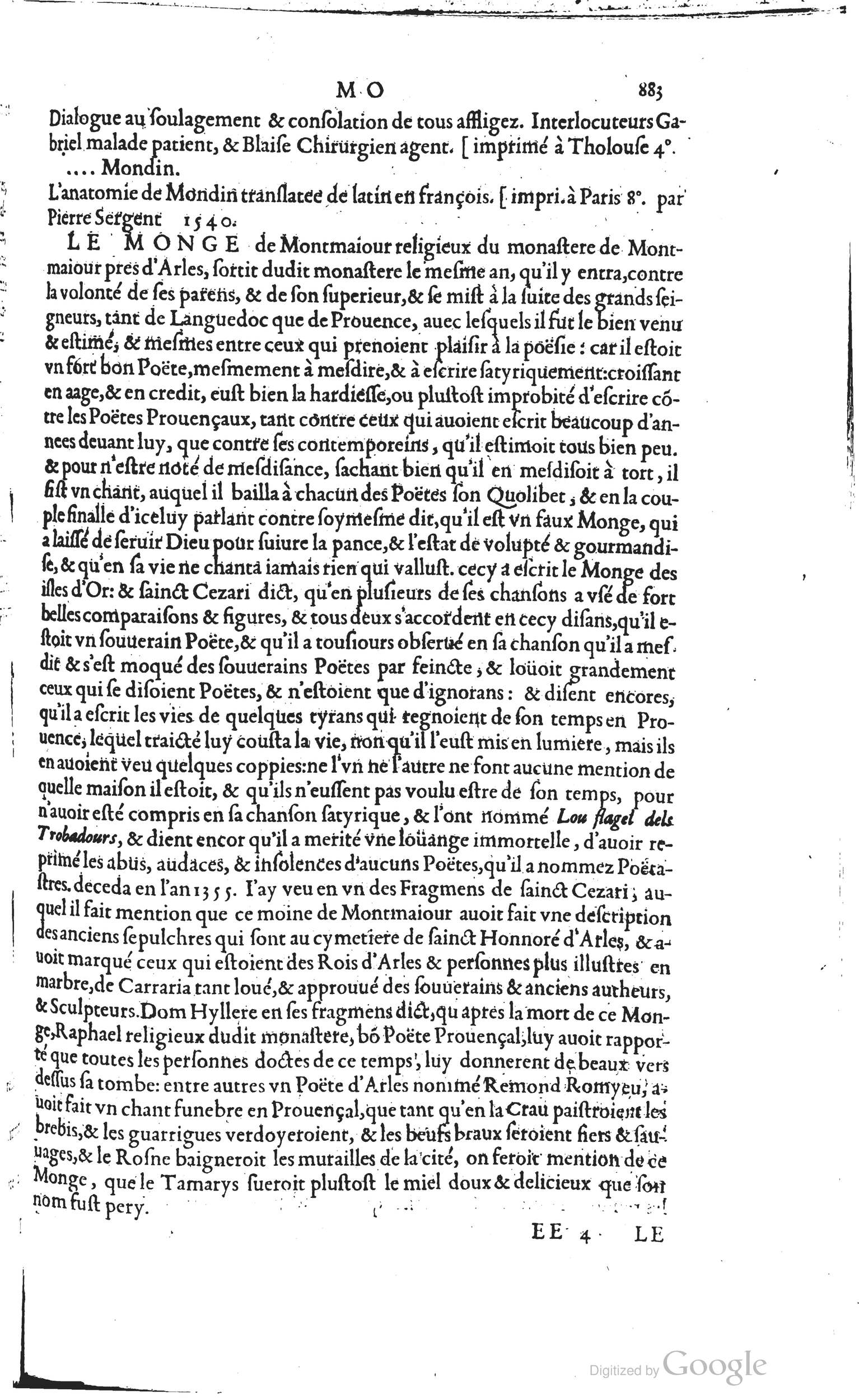 1585 - Barthélemy Honorat - Bibliothèques françaises - BSB Munich