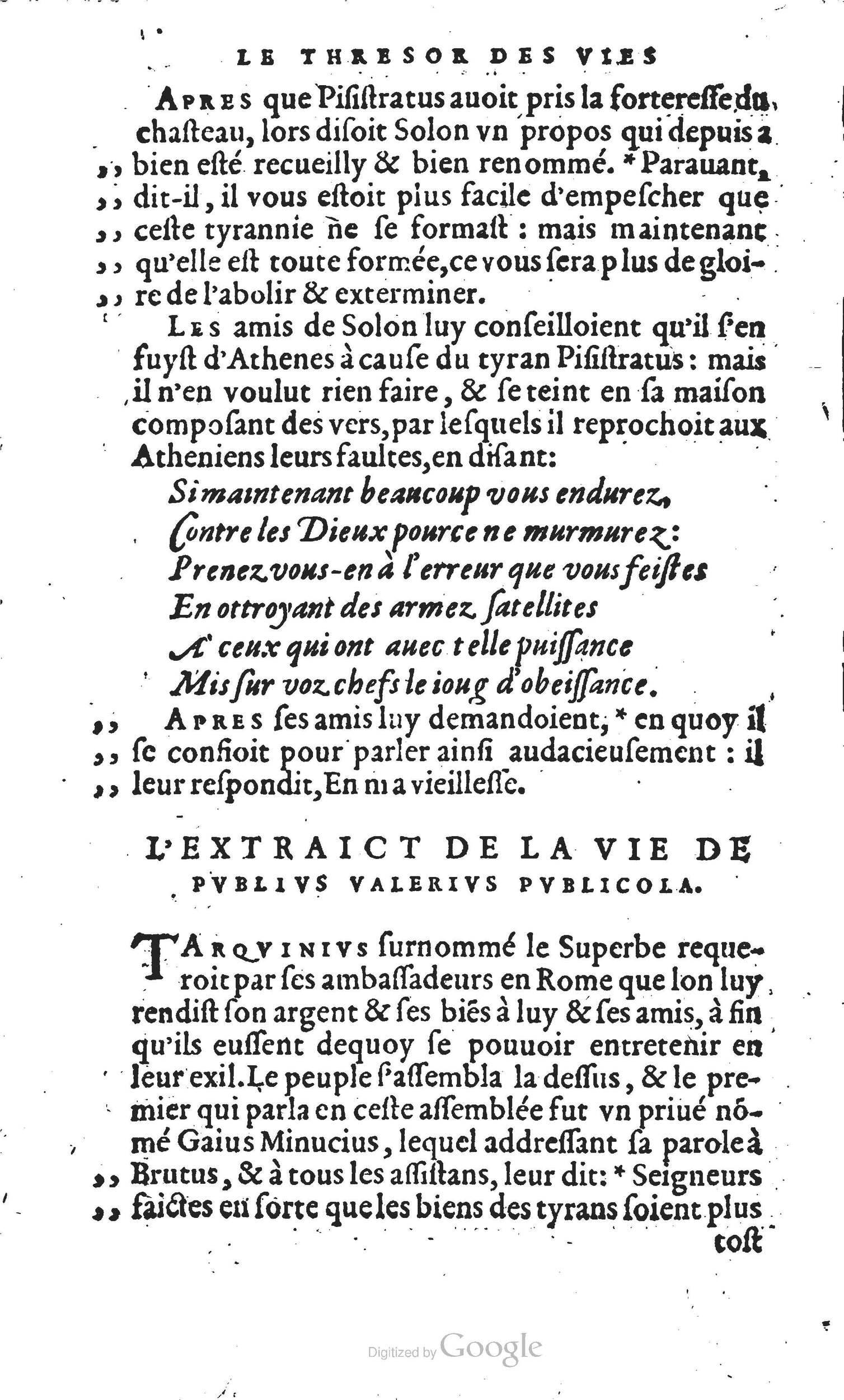 1567 - Willem Silvius - Trésor des vies de Plutarque - Anvers Musée Plantin-Moretus