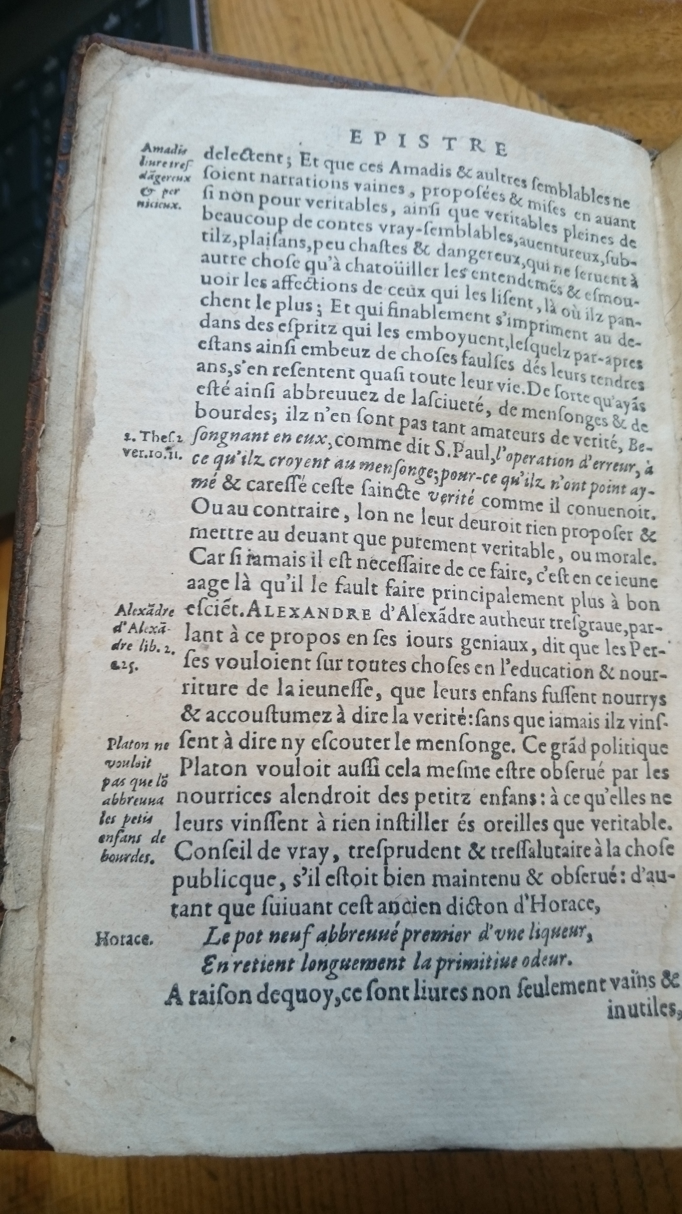 1585 - Jean Bogard - Trésor des faits et dits mémorables des hommes saints et illustres - Douai Quincy