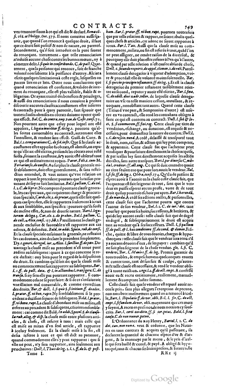 1629 - Veuve Nicolas Buon - Trésor du droit français (21754 T. 1) - BM Lyon