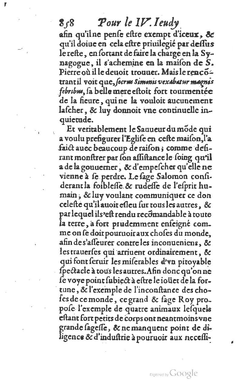 1607 - Nicolas Du Fossé - Trésor quadragésimal - T 01 - BM Lyon