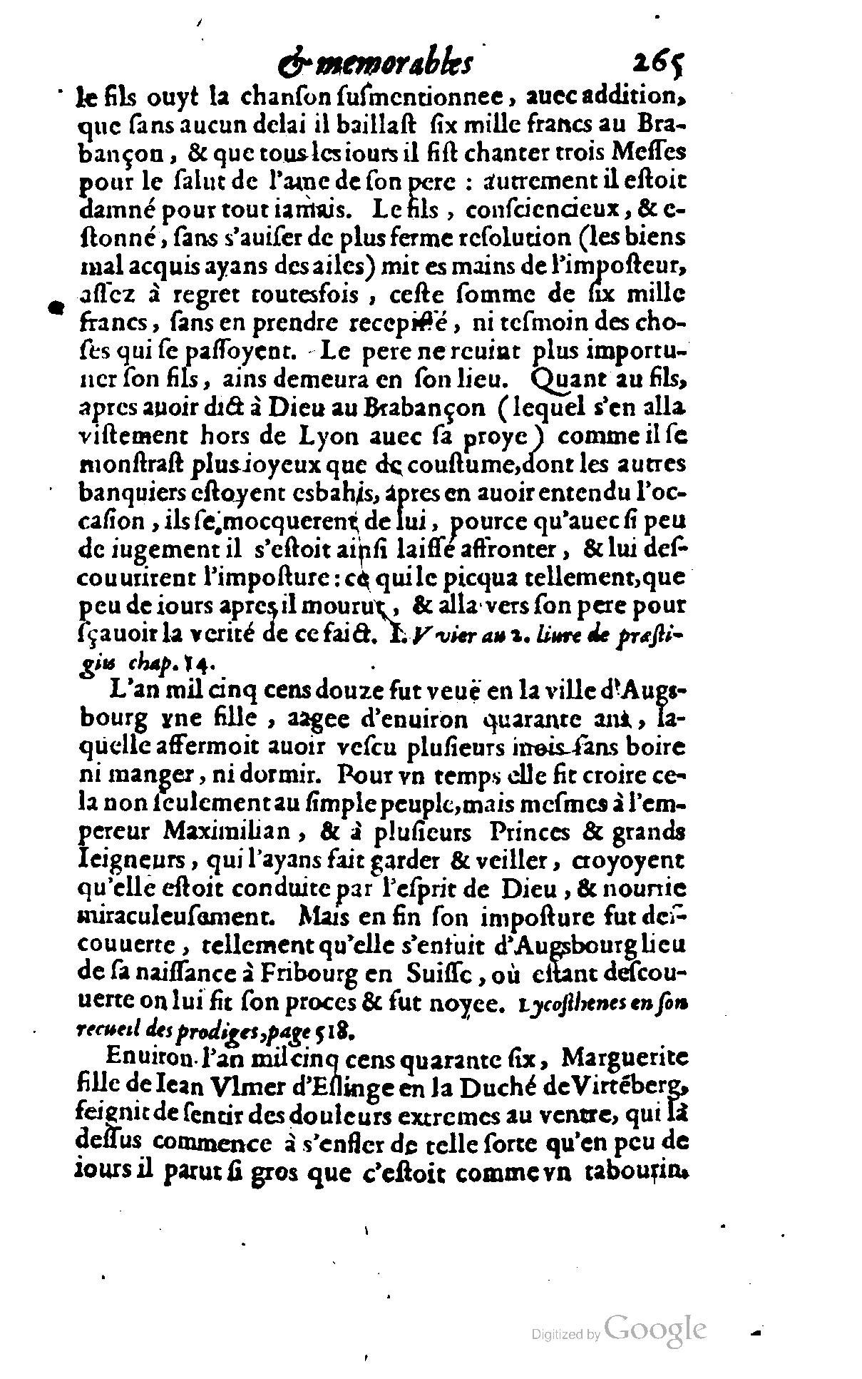 1620 - Samuel Crespin - Trésor d’histoires admirables et mémorables - BCU Lausanne