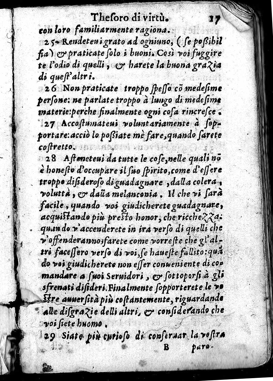 1592  - Giorgio Marescotti - Trésor de vertu - Arezzo