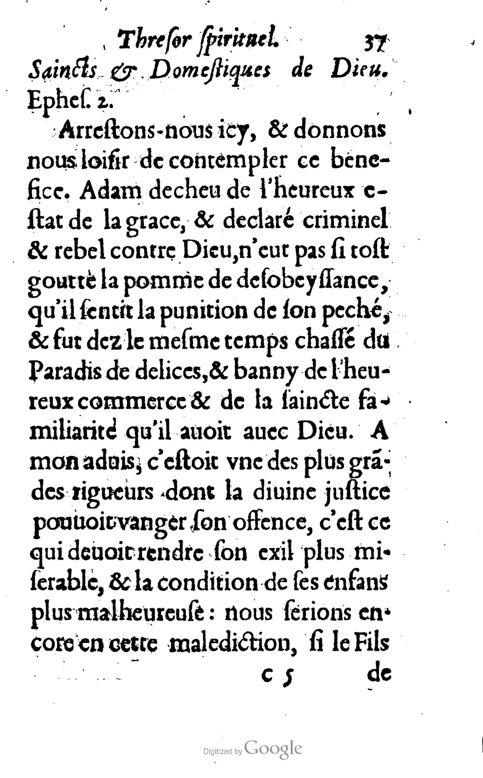 1633 - François Waudré - Trésor spirituel contenant les excellences du christianisme - BM Lyon
