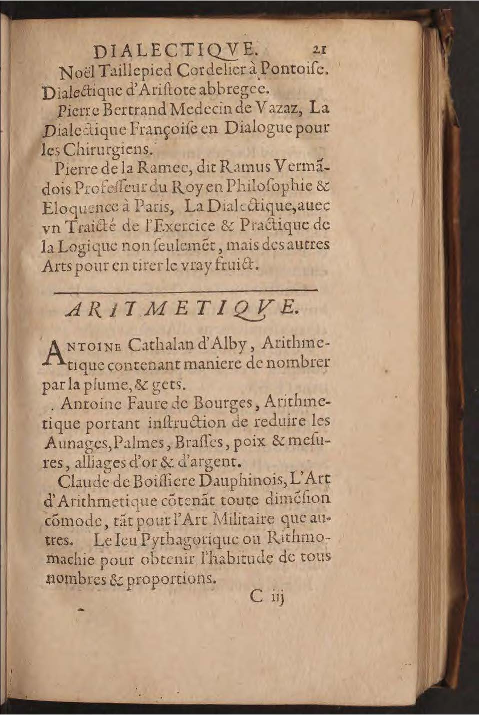 1602 - François Jacquin - Trésor des bons esprits français - BnF Arsenal