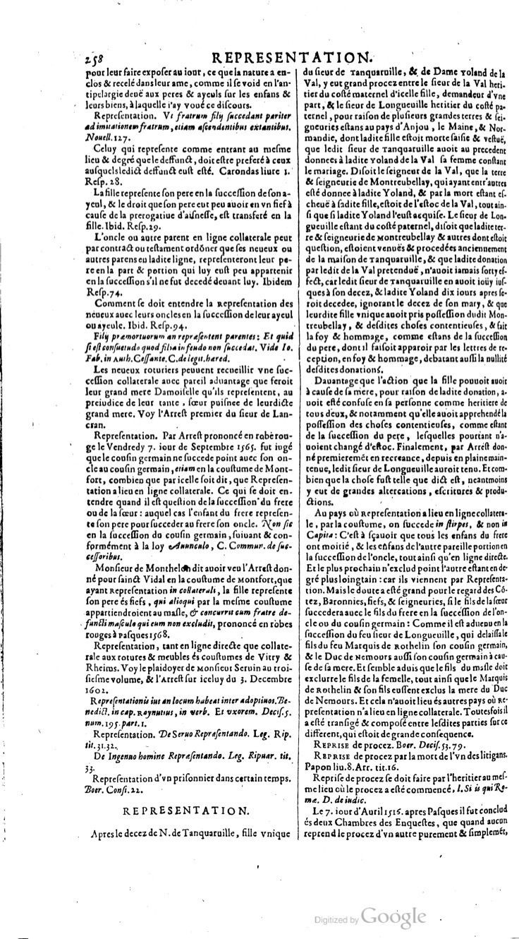 1629 - Veuve Nicolas Buon - Trésor du droit français (21754 T. 3) - BM Lyon