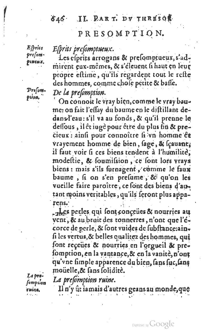 1610 - Louis Coste - Trésor de l’éloquence française (Seconde partie) - BM Lyon