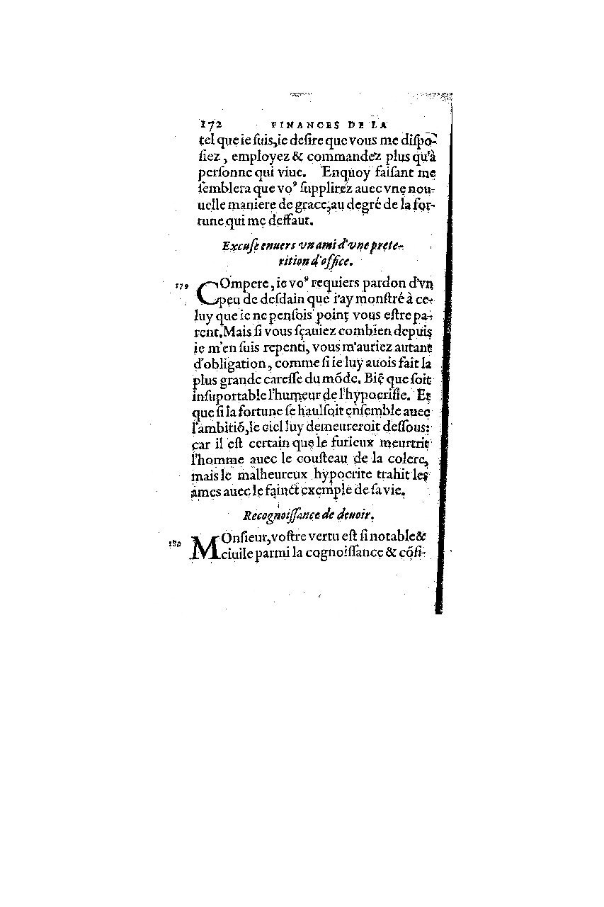1572 - Nicolas Du Chemin - Finances et Trésor de la plume française - BM Lyon