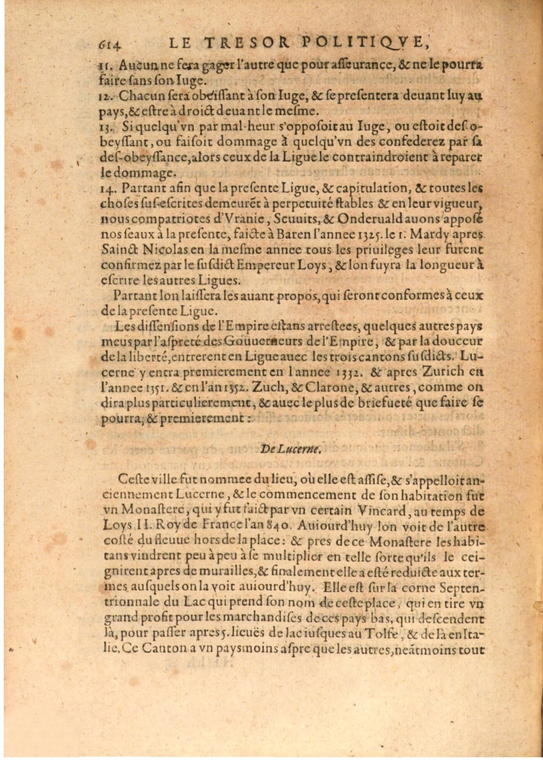 1608 - Nicolas Du Fossé - Trésor politique - BSB Munich