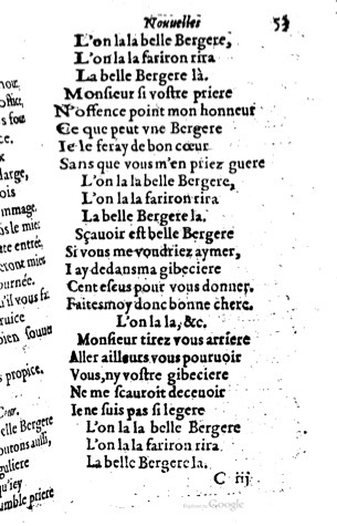 1623 - Jacques Cailloüé - Trésor ou recueil des chansons amoureuses - British Library