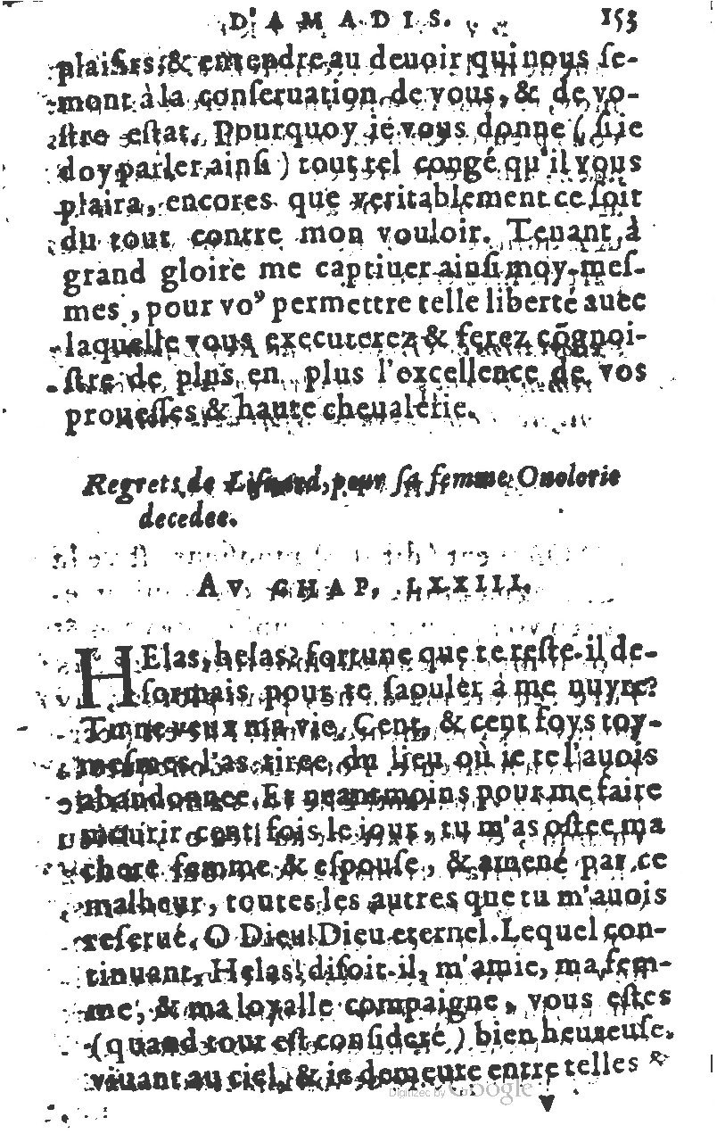 1582 - Jean Huguetan - Trésor des Amadis T. 1 - BM Lyon