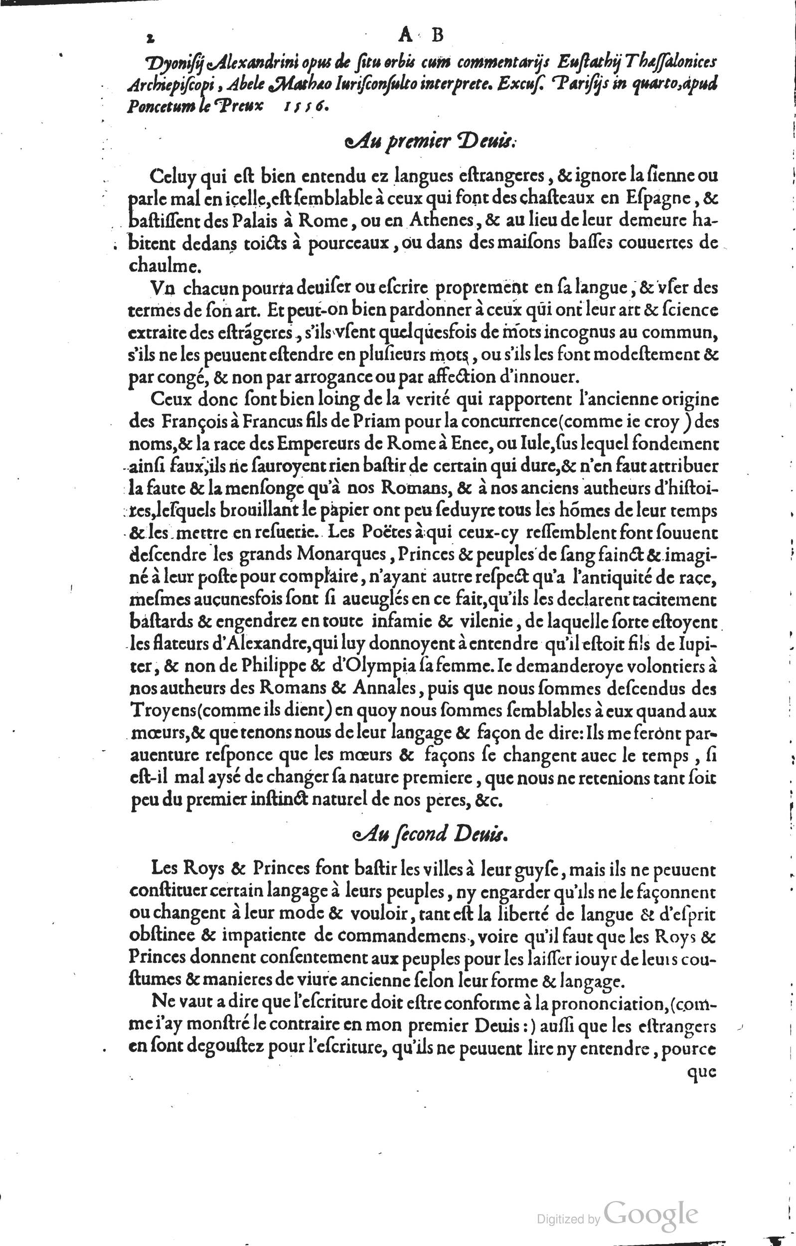 1585 - Barthélemy Honorat - Bibliothèques françaises - BSB Munich
