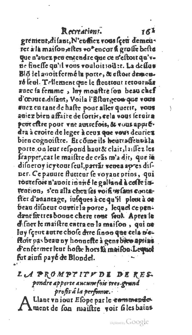 1611 - Jean Osmont - Trésor des récréations - BSB Munich