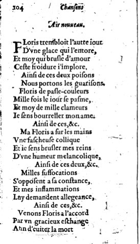 1623 - Jacques Cailloüé - Trésor ou recueil des chansons amoureuses - British Library