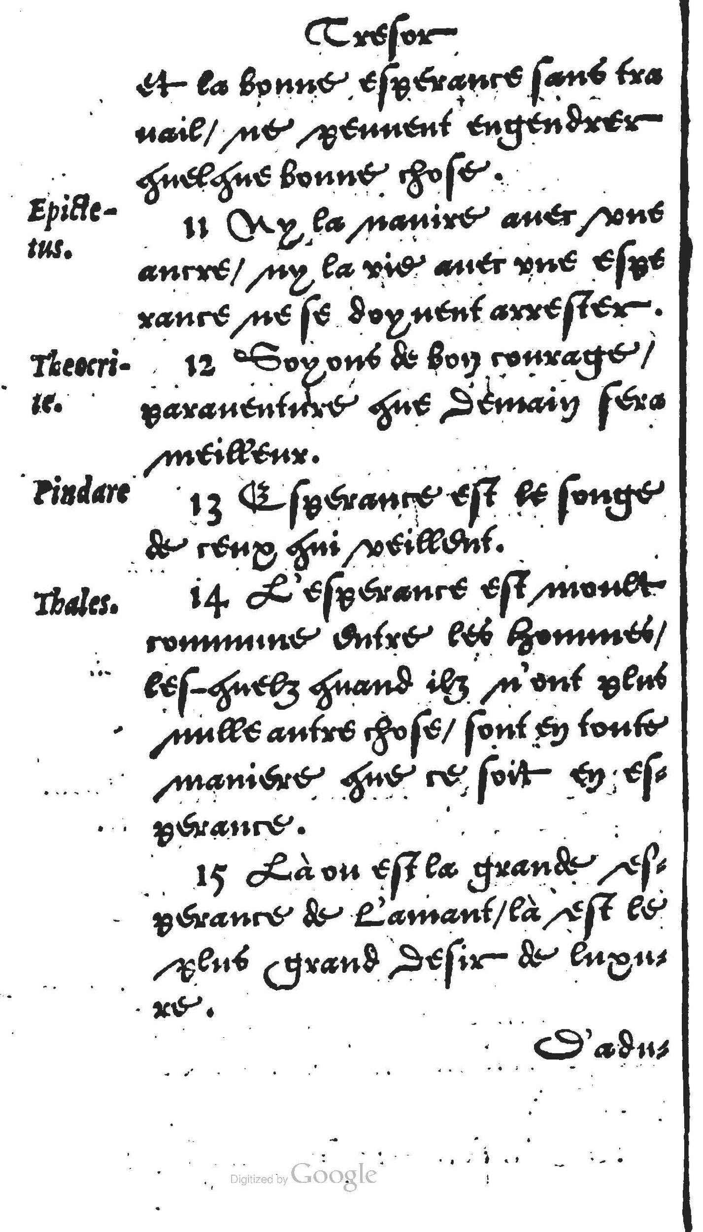 1560 - Jean Bellère - Trésor de vertu - Det Kongelige Bibliotek 1560 - Jean Bellère - Trésor de vertu - Det Kongelige Bibliotek