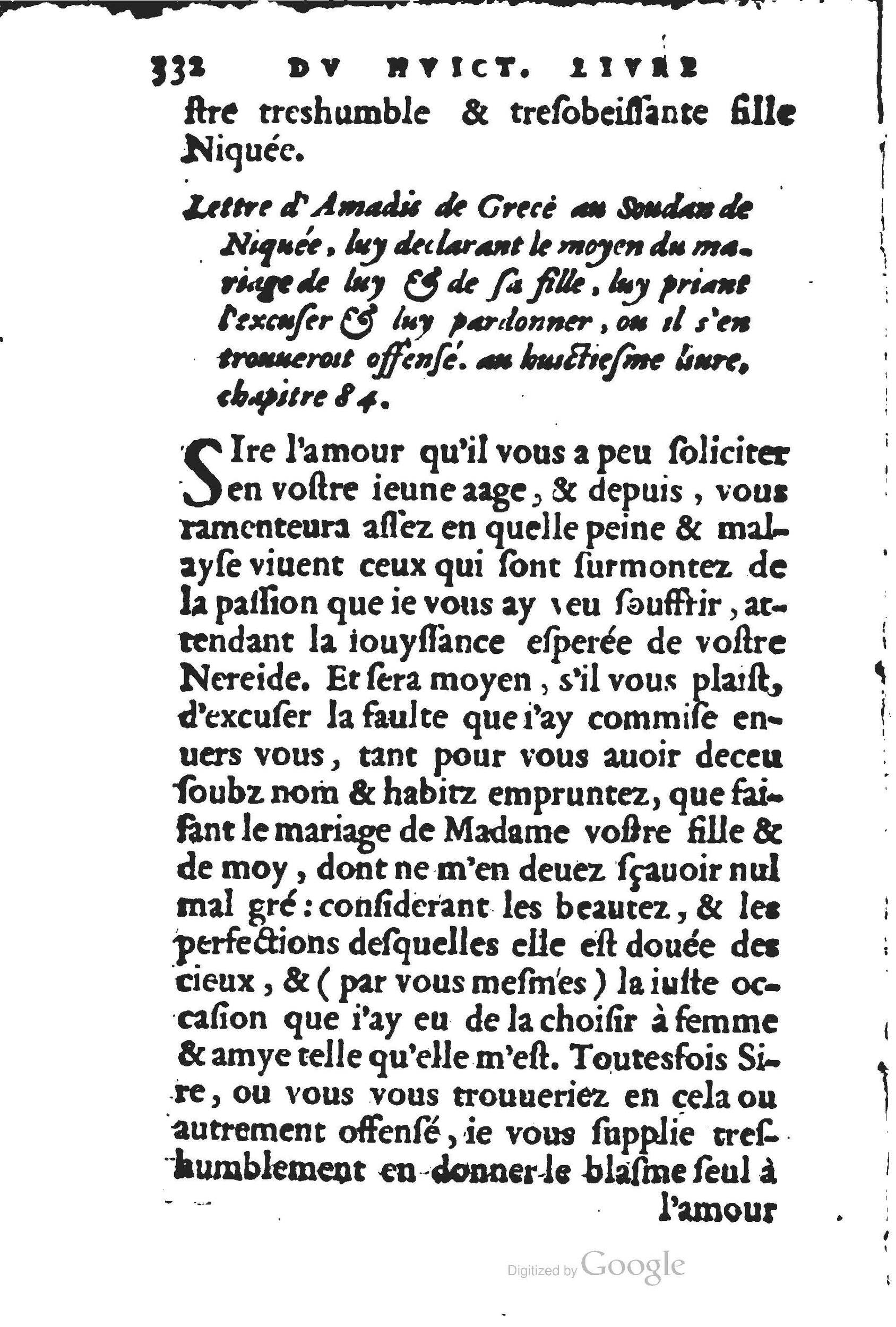 1560 - Jean d’Ogerolles et Gabriel Cotier Lyon - Trésor des Amadis - BSB Munich