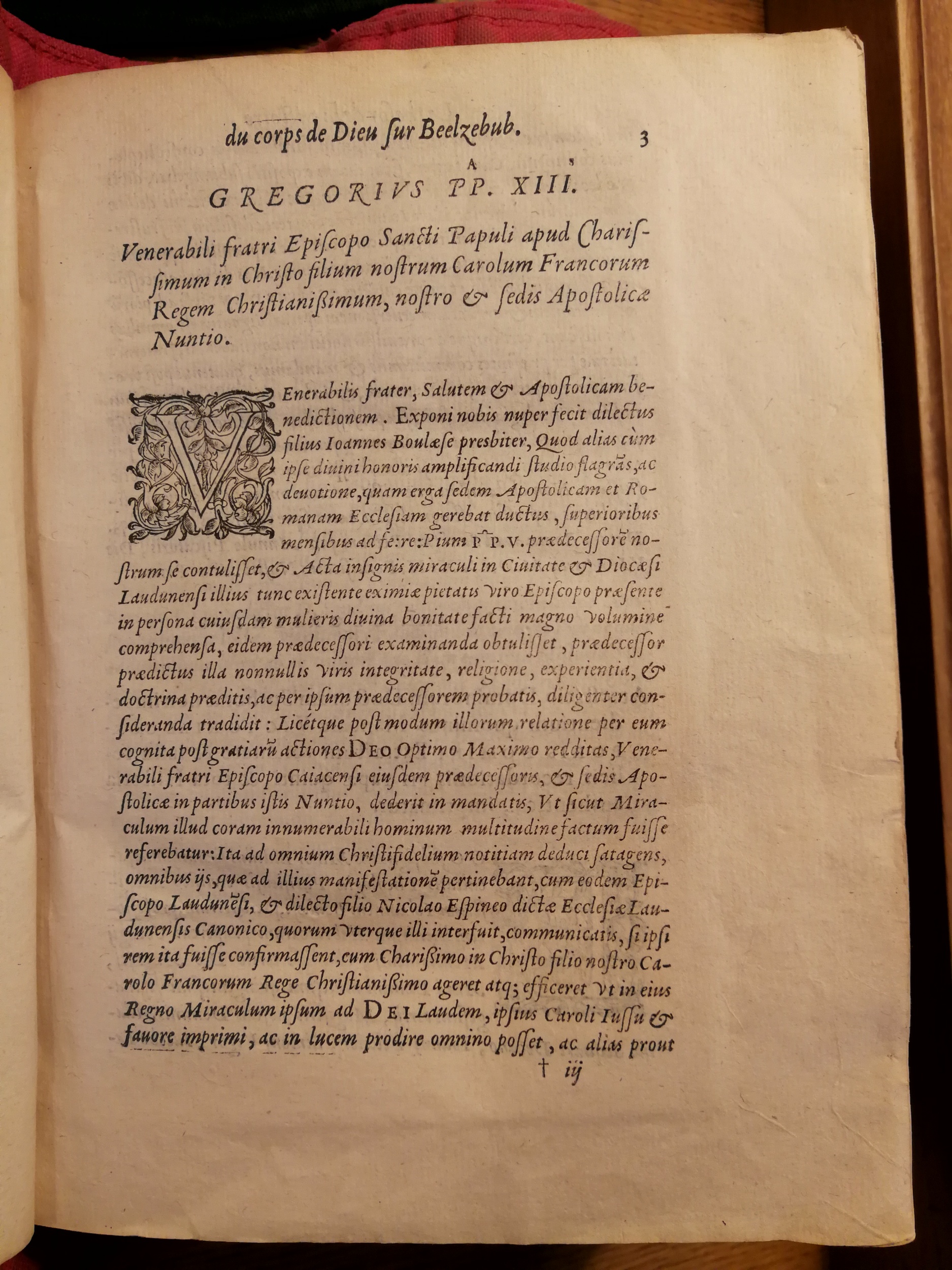 1578 - Nicolas Chesneau - Trésor et entière histoire de la triomphante victoire du corps de Dieu sur l’esprit malin - Bibliothèque Sainte-Geneviève