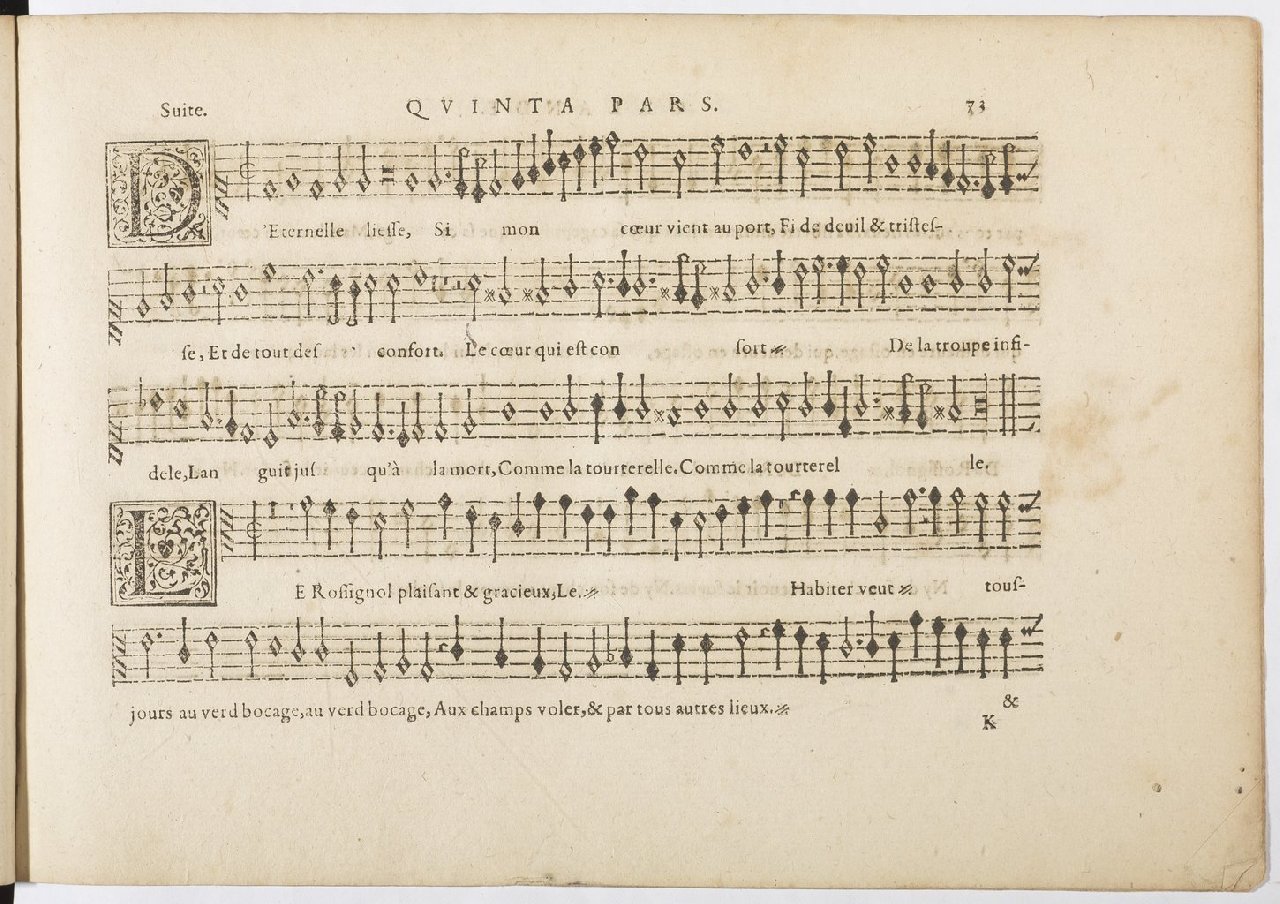 1594 - Paul Marceau - Trésor de musique d&#039;Orlande de Lassus, Superius, Bassus, Tenor, Quinta pars - BnF