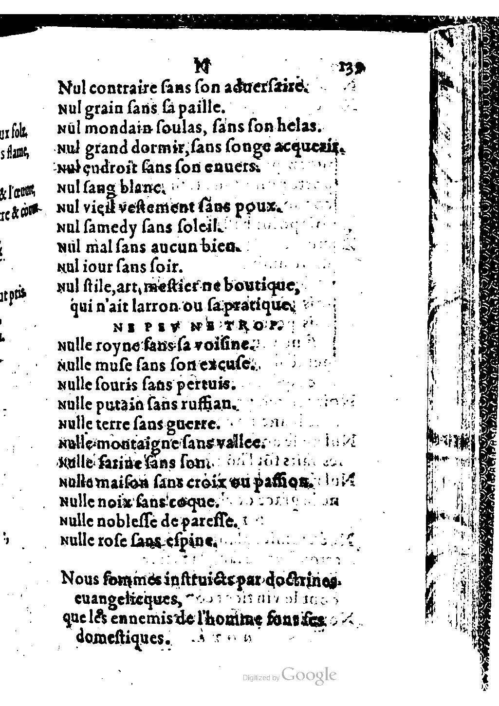 1582 - Nicolas Bonfons - Trésor des sentences dorées - BM Lyon 1582 - Nicolas Bonfons - Trésor des sentences dorées - BM Lyon